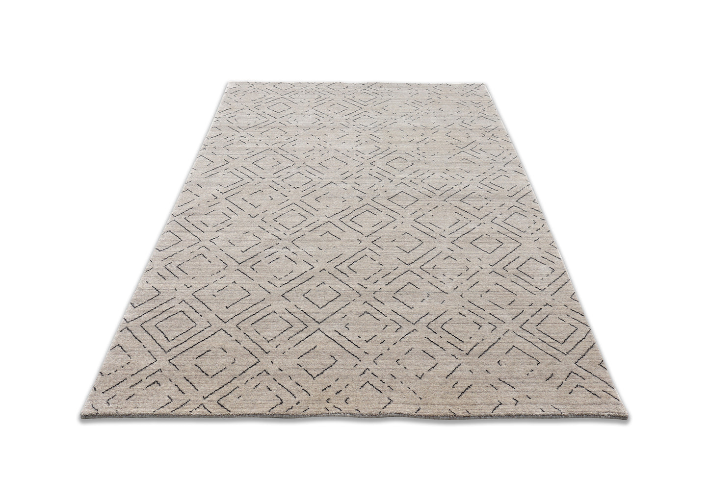 Geometric Earth Handmade Wool Accent Rug