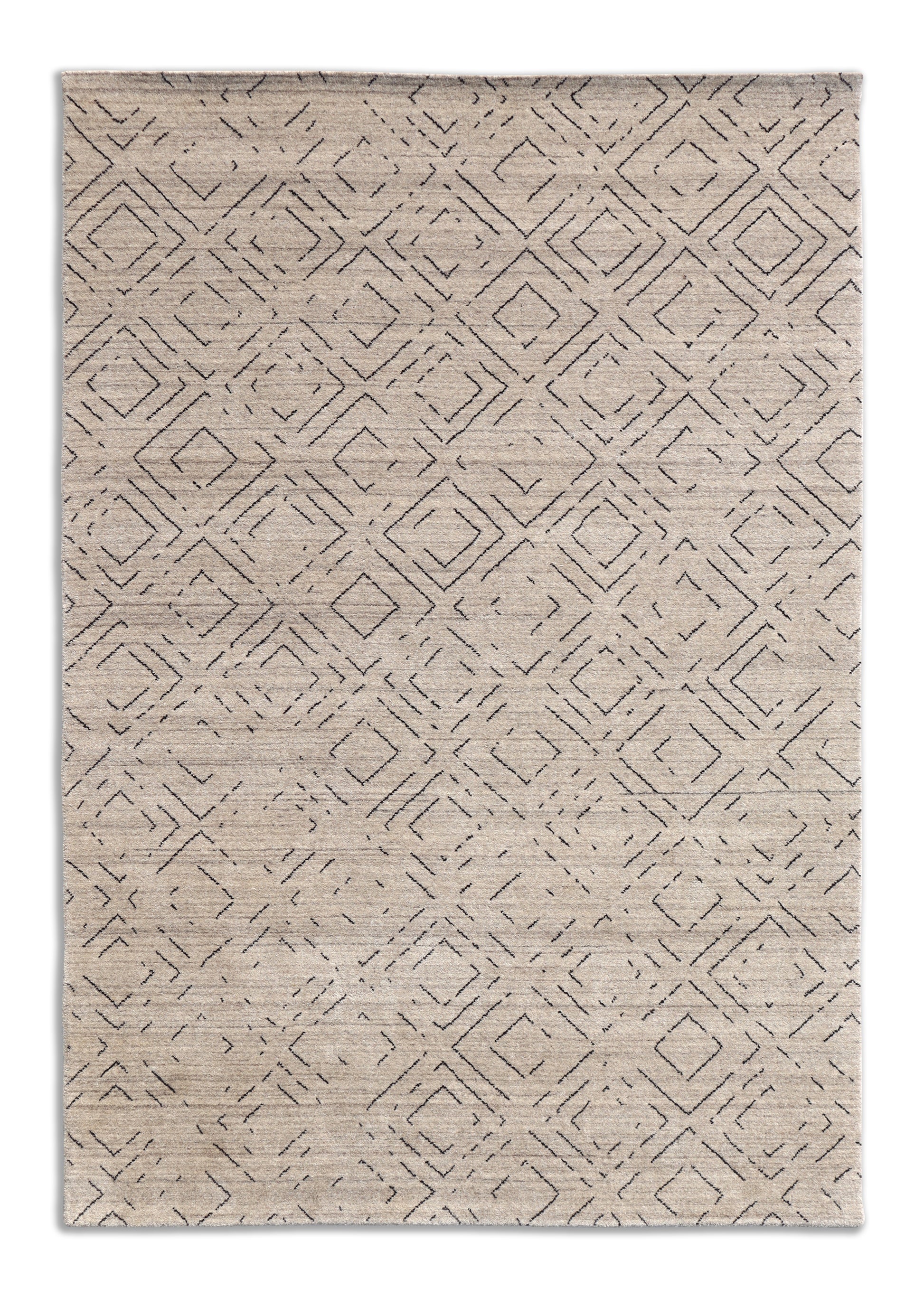 Geometric Earth Handmade Wool Accent Rug 