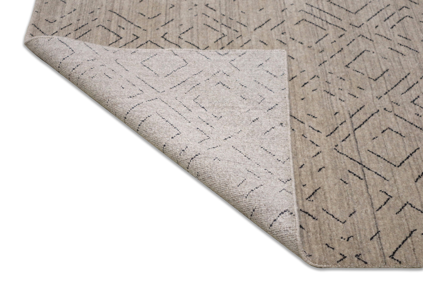 Geometric Earth Handmade Wool Accent Rug