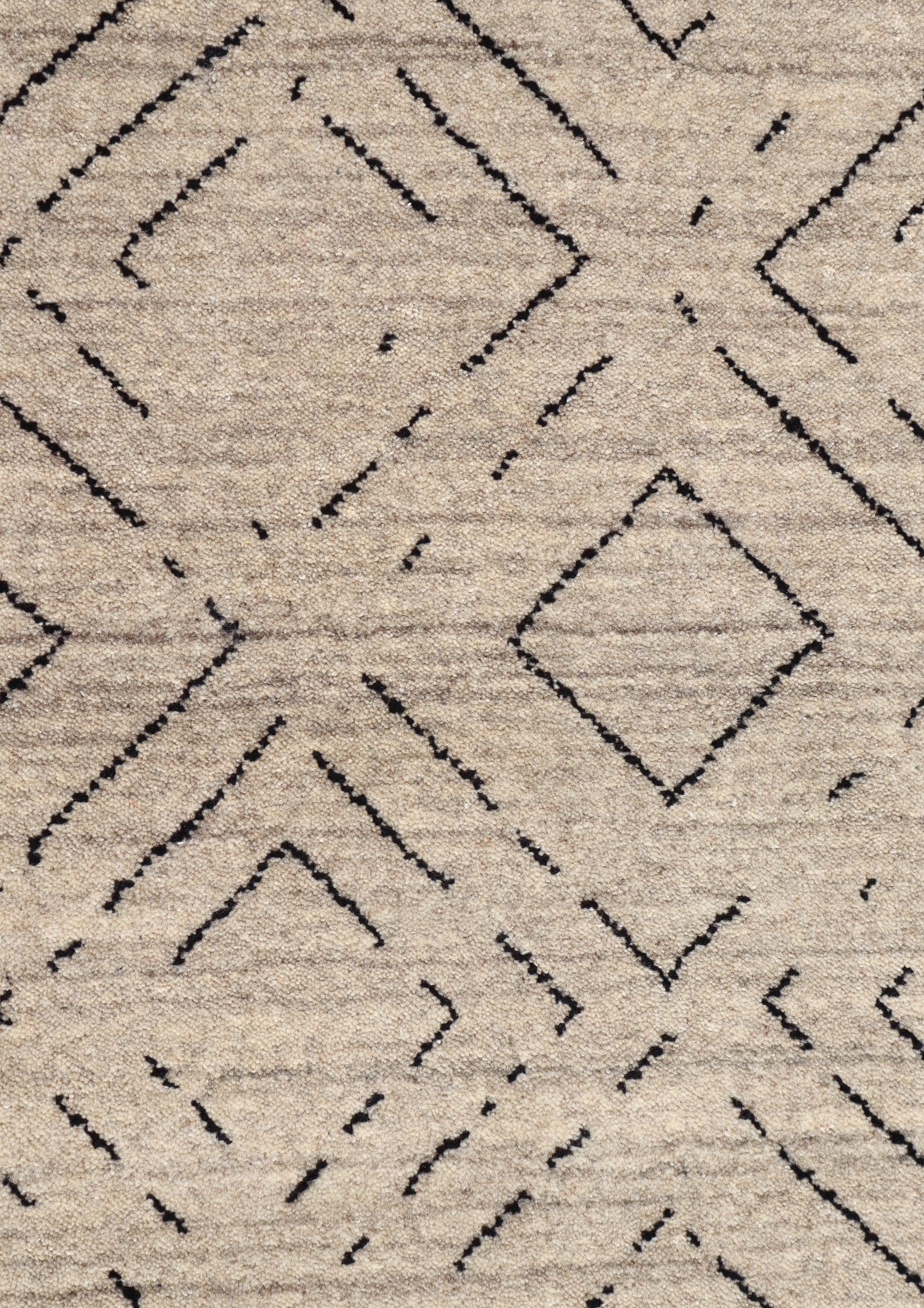 Geometric Earth Handmade Wool Accent Rug