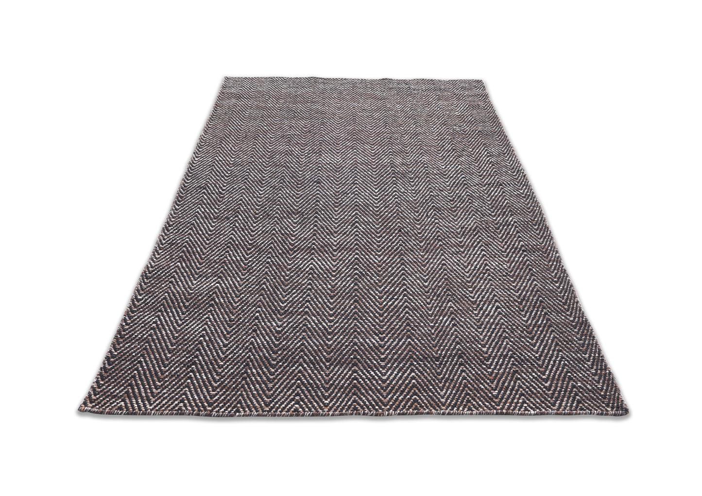 Zigzag Harmony Handmade Wool Small Area Rug 