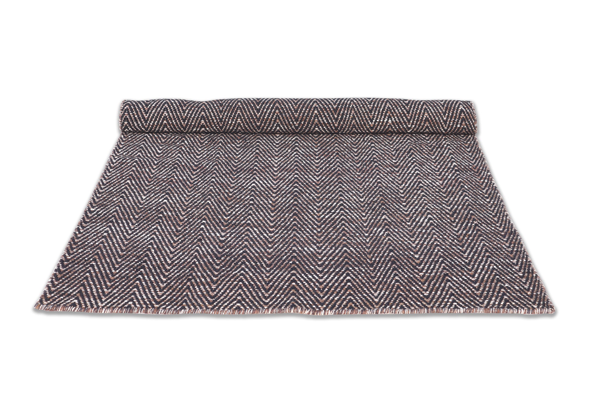 Zigzag Harmony Handmade Wool Small Area Rug 