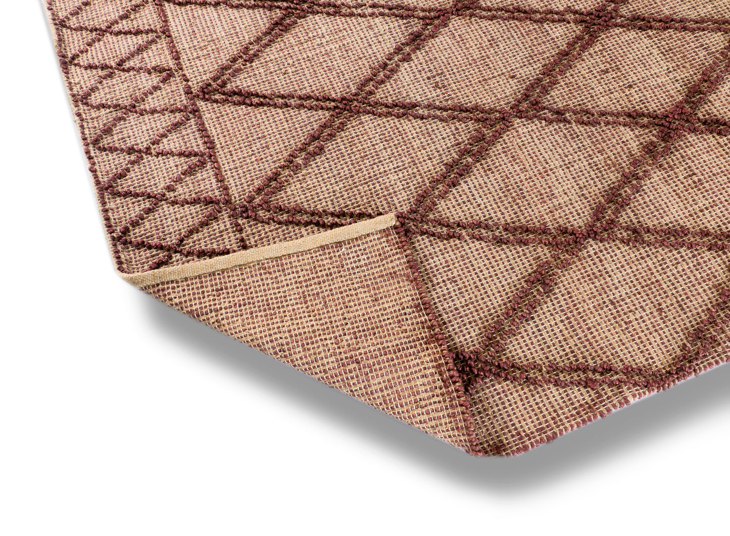 Diamond Harmony Handwoven Jute Accent Rug