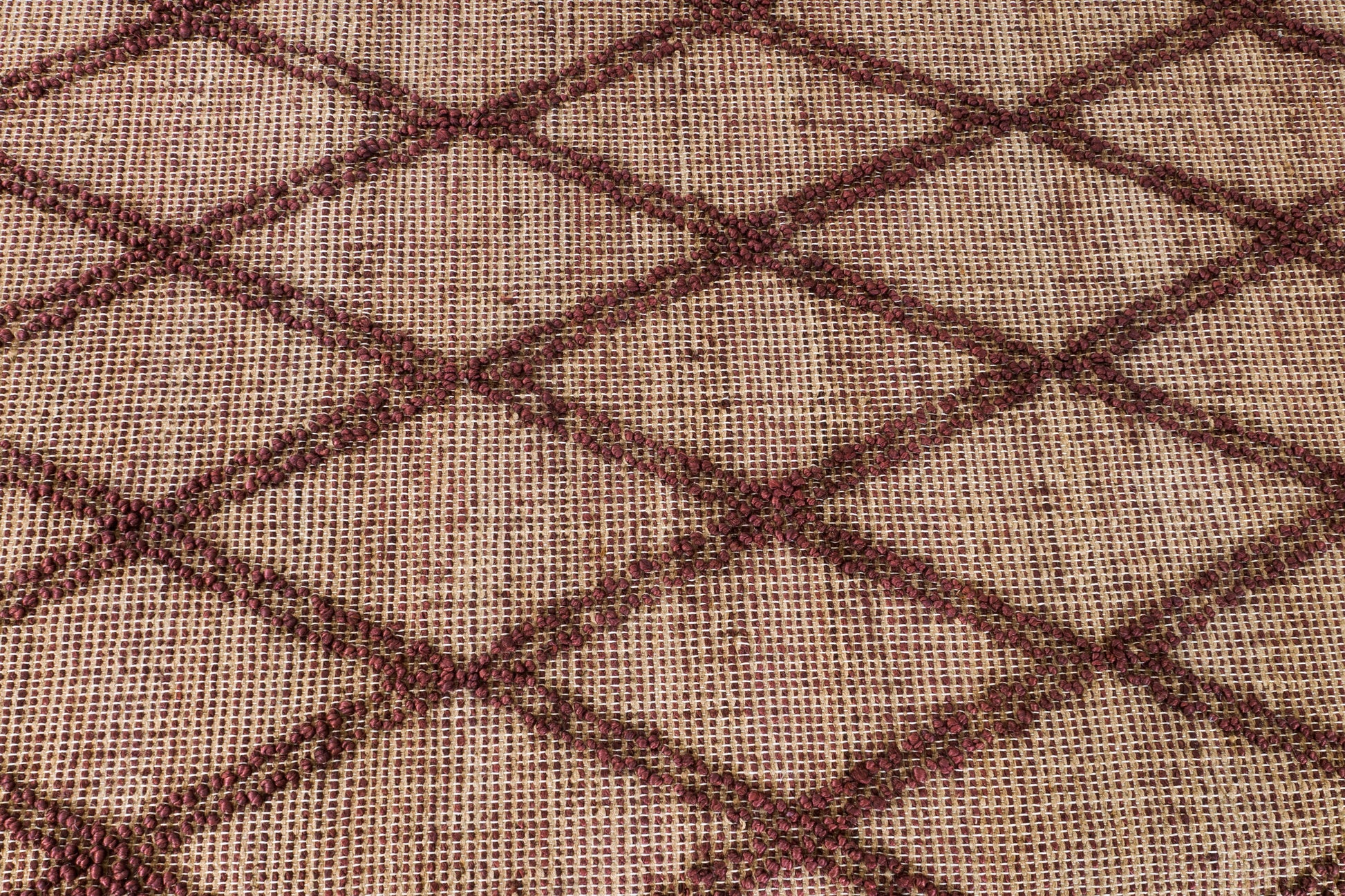 Diamond Harmony Handwoven Jute Accent Rug