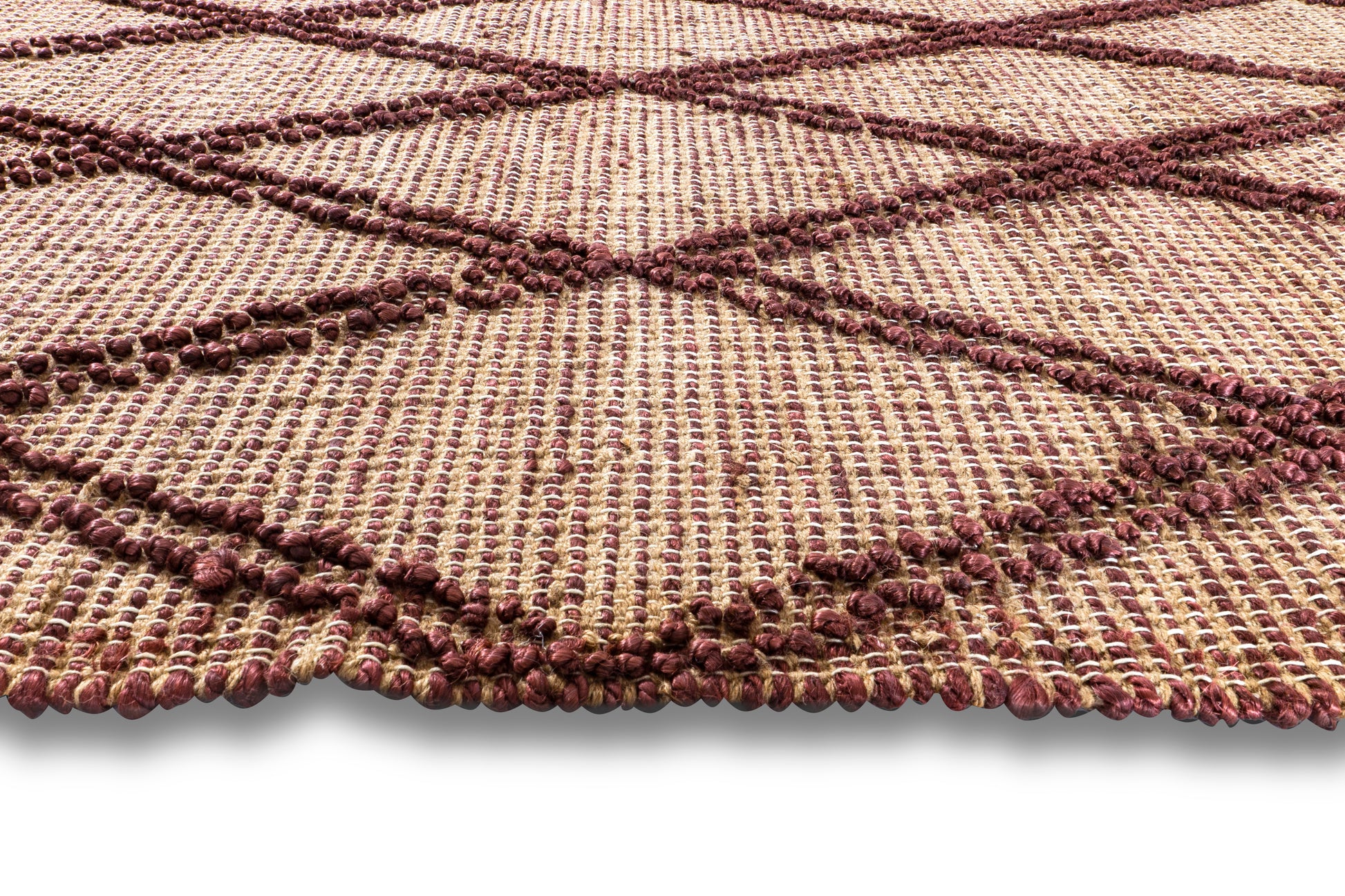 Diamond Harmony Handwoven Jute Accent Rug