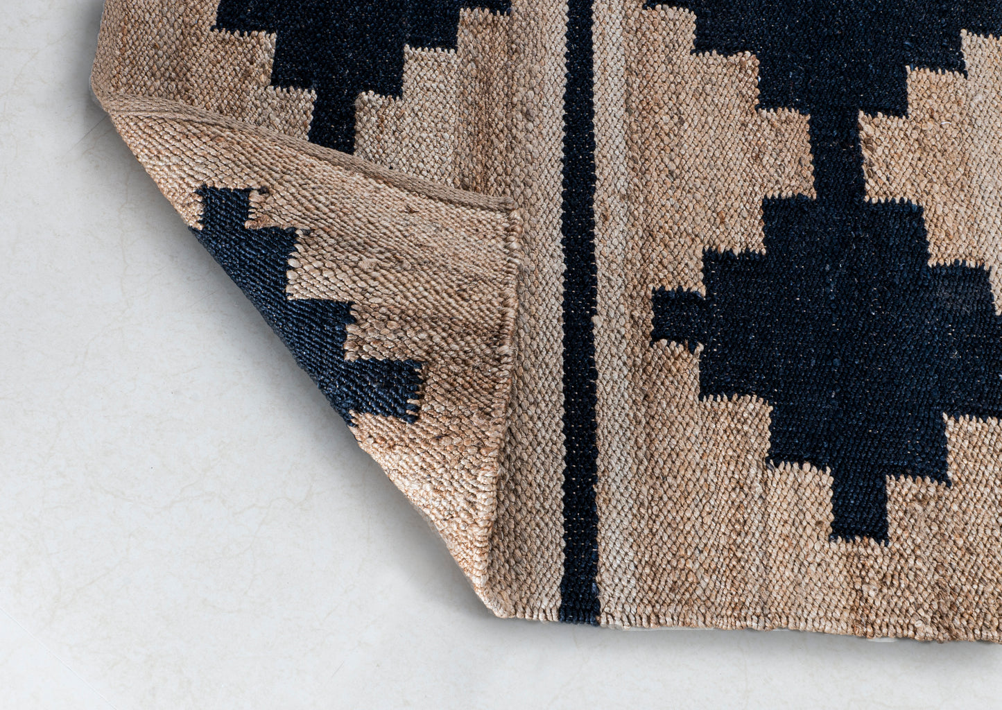 Tribal Echoes Handwoven Jute Accent Rug  