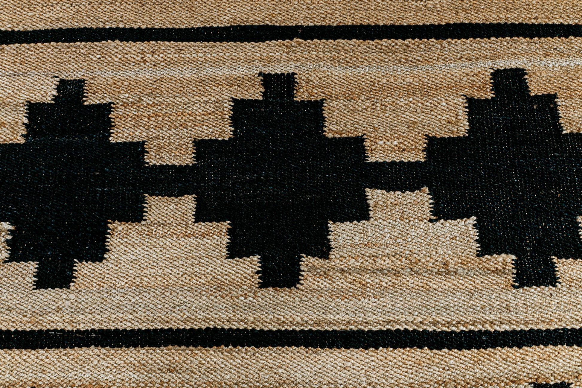 Tribal Echoes Handwoven Jute Accent Rug  