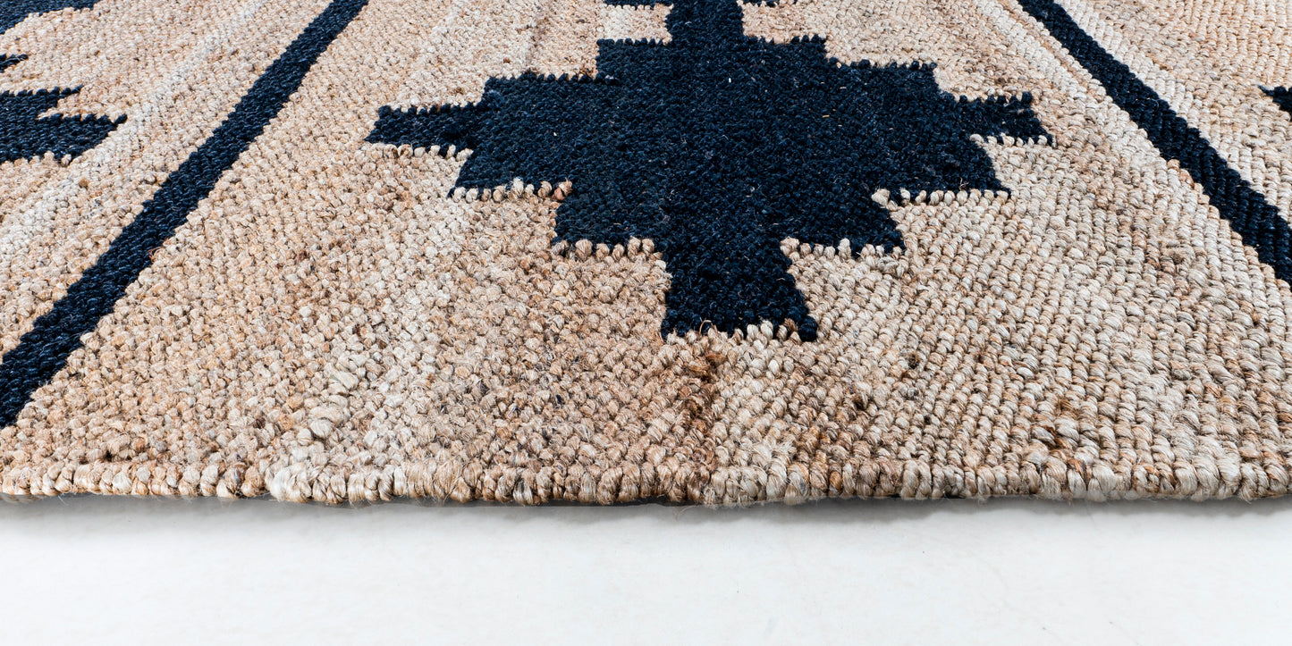 Tribal Echoes Handwoven Jute Accent Rug  