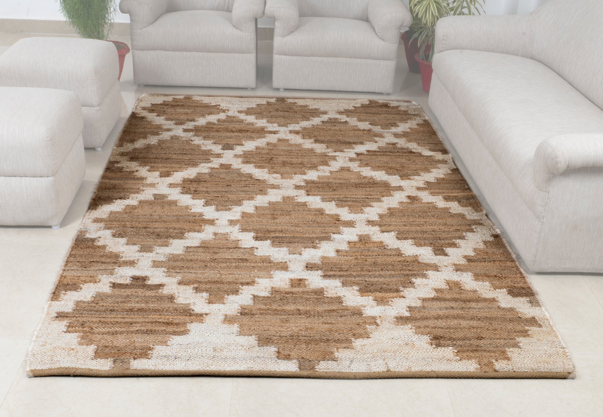 Moroccan Mirage Handwoven Jute Accent Rug 