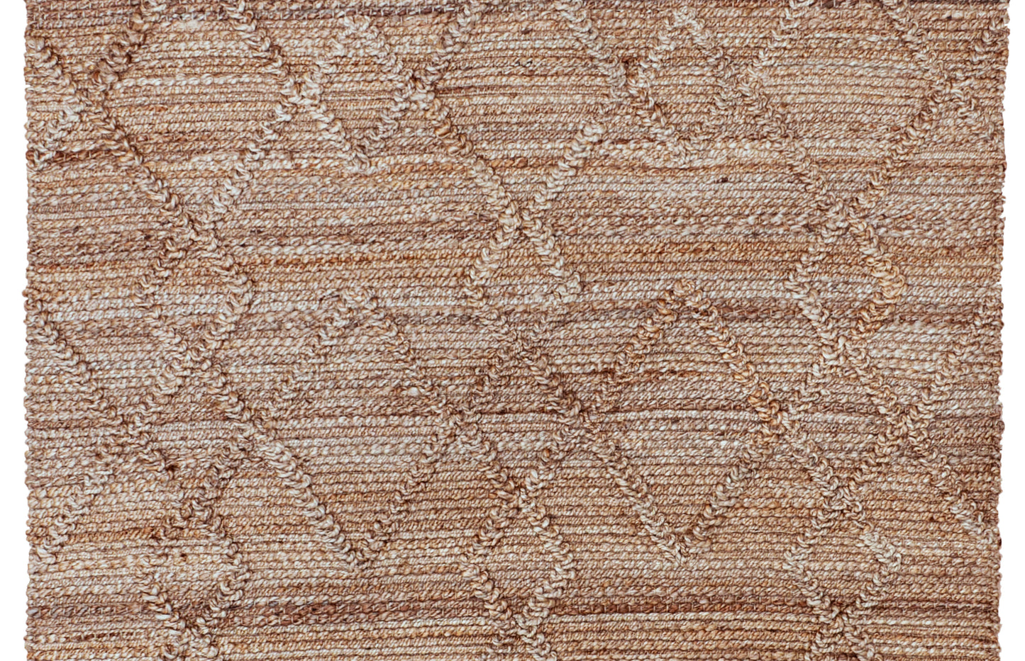 Textural Diamond Retreat Handwoven Jute Accent Rug