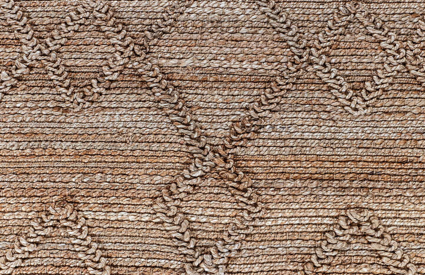 Textural Diamond Retreat Handwoven Jute Accent Rug