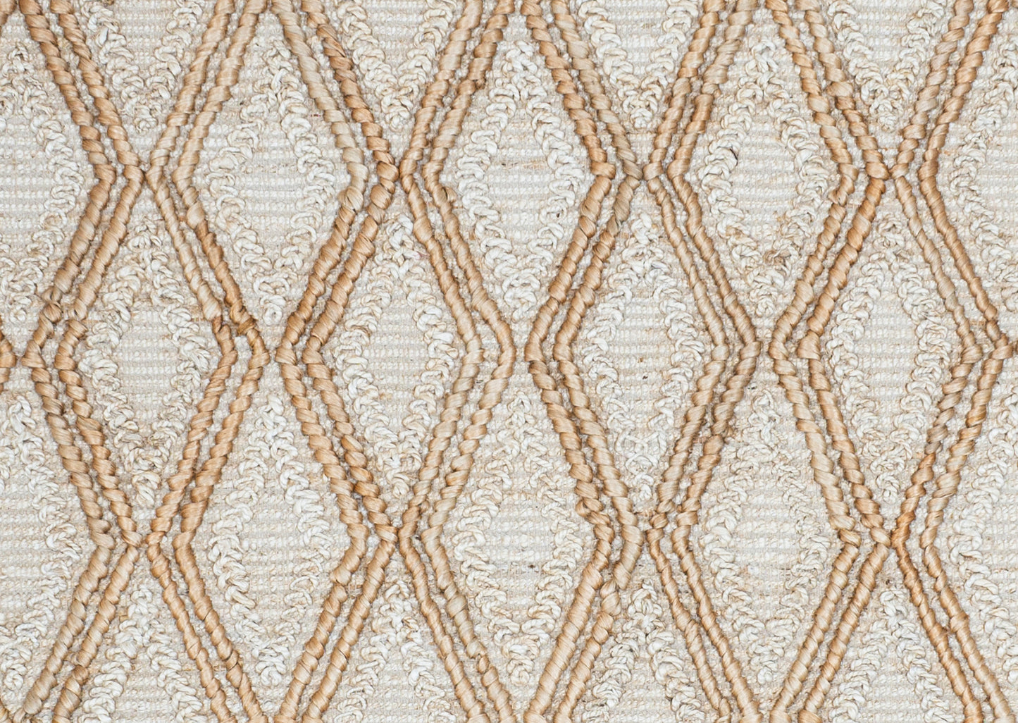 Cascading Diamonds Handwoven Jute Accent Rug