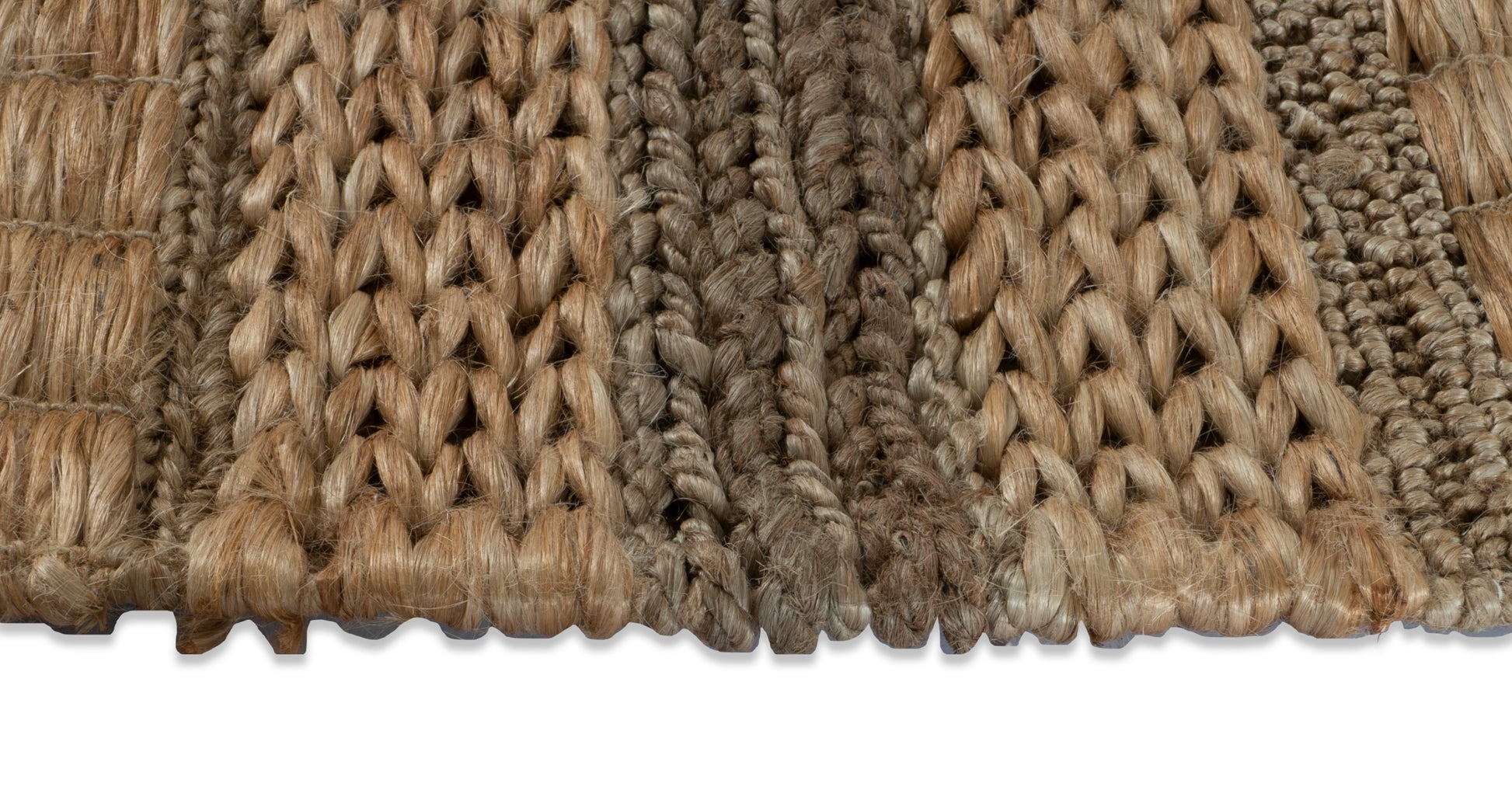 Chameleon Stripes Handwoven Jute Accent Rug – Ambient Hues