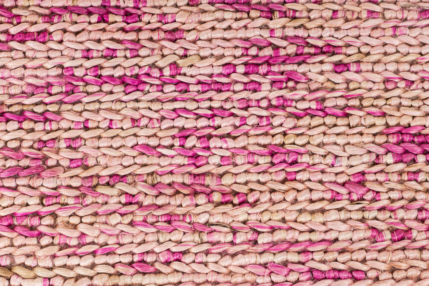 Rosy Weave Handwoven Jute Accent Rug – Petite Blush Harmony