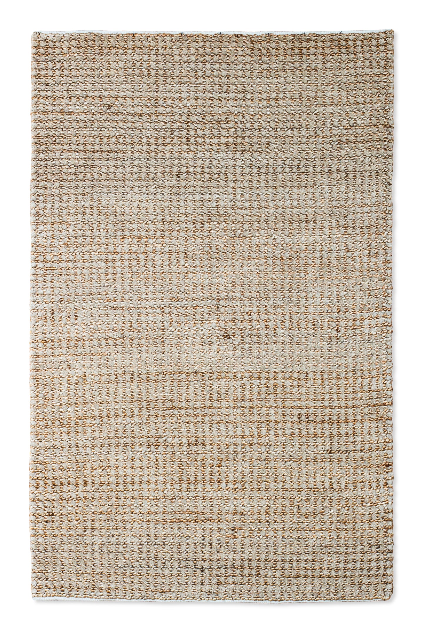 Serene Fusion Handwoven Jute & Wool Accent Rug – Petite Textural Harmony