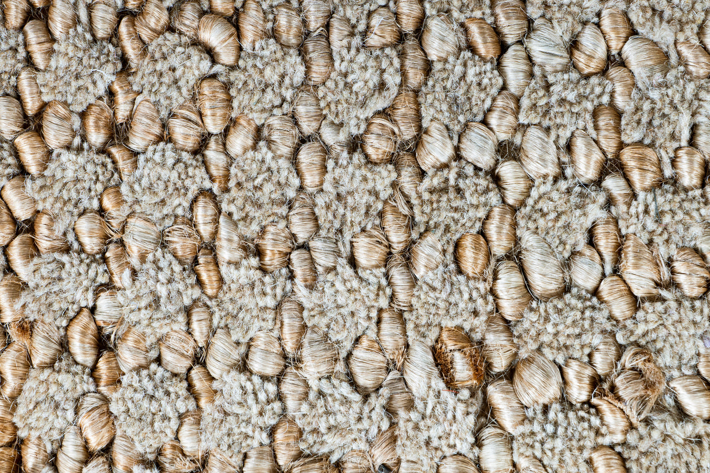 Serene Fusion Handwoven Jute & Wool Accent Rug – Petite Textural Harmony