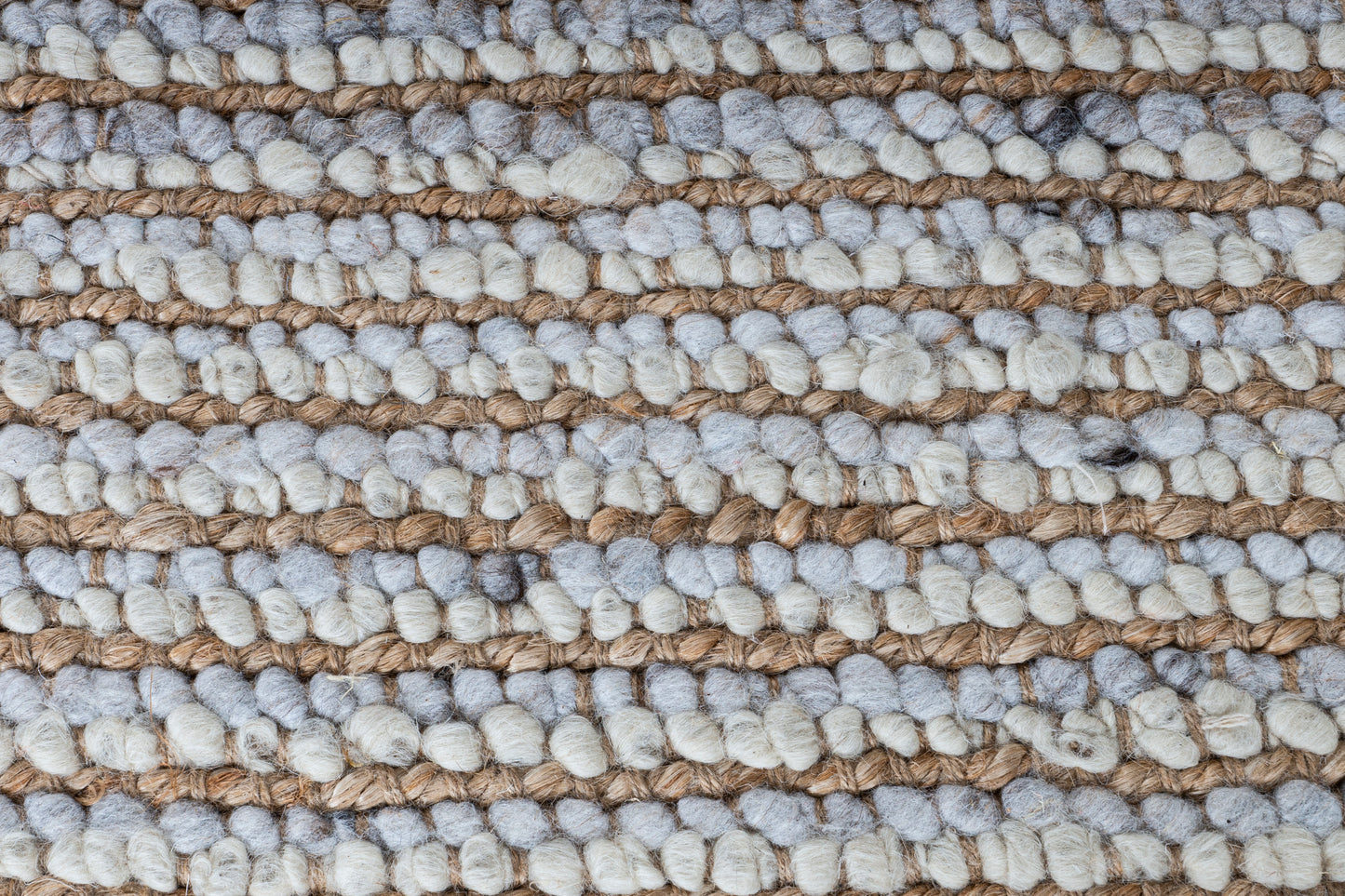 Artisanal Shoreline Striped Handwoven Jute & Wool Accent Rug – Serene Shores