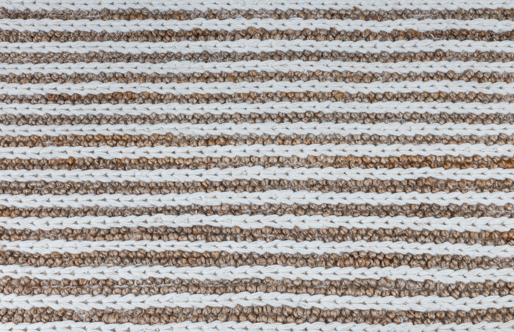 Coastal Harmony Striped Handwoven Wool & Jute Accent Rug