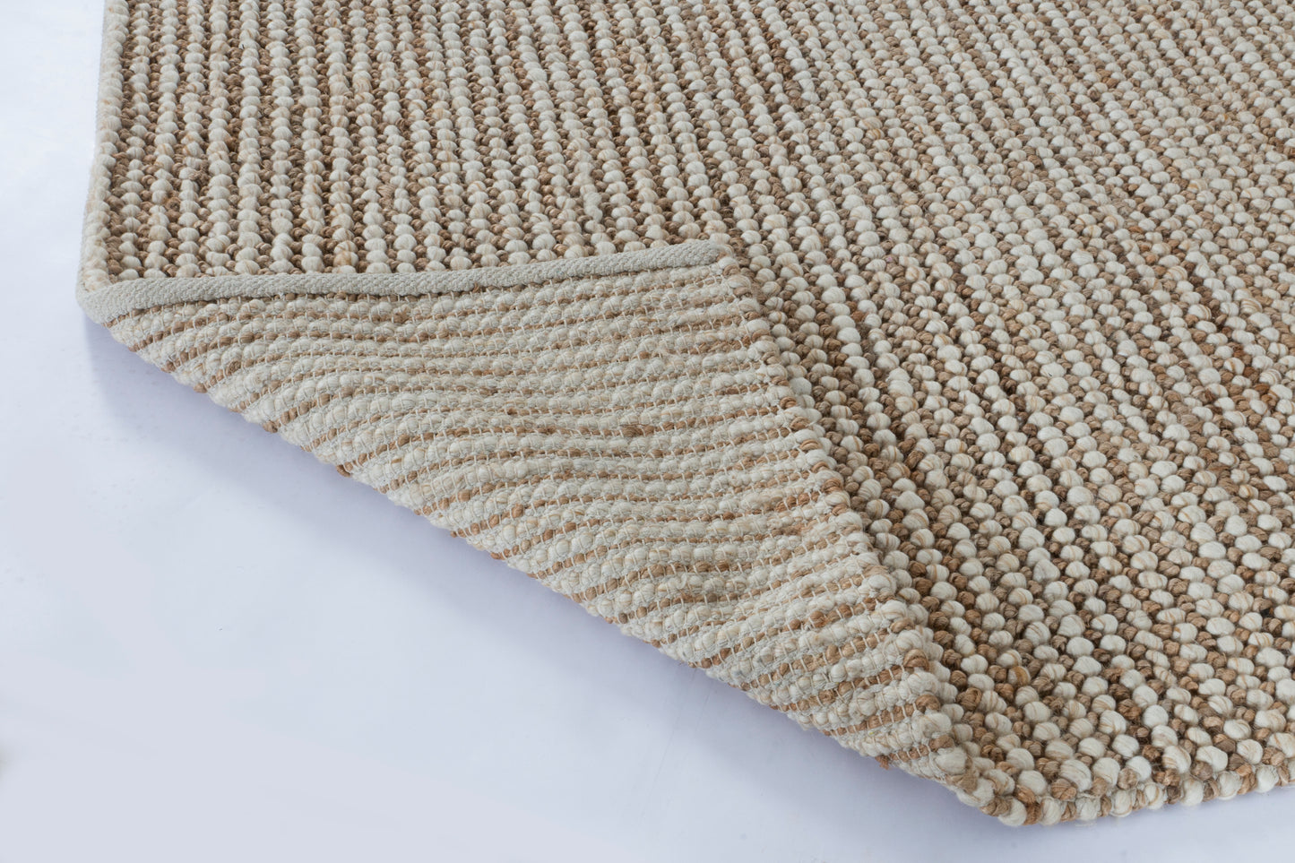 Earthen Stripes Handwoven Jute & Wool Accent Rug