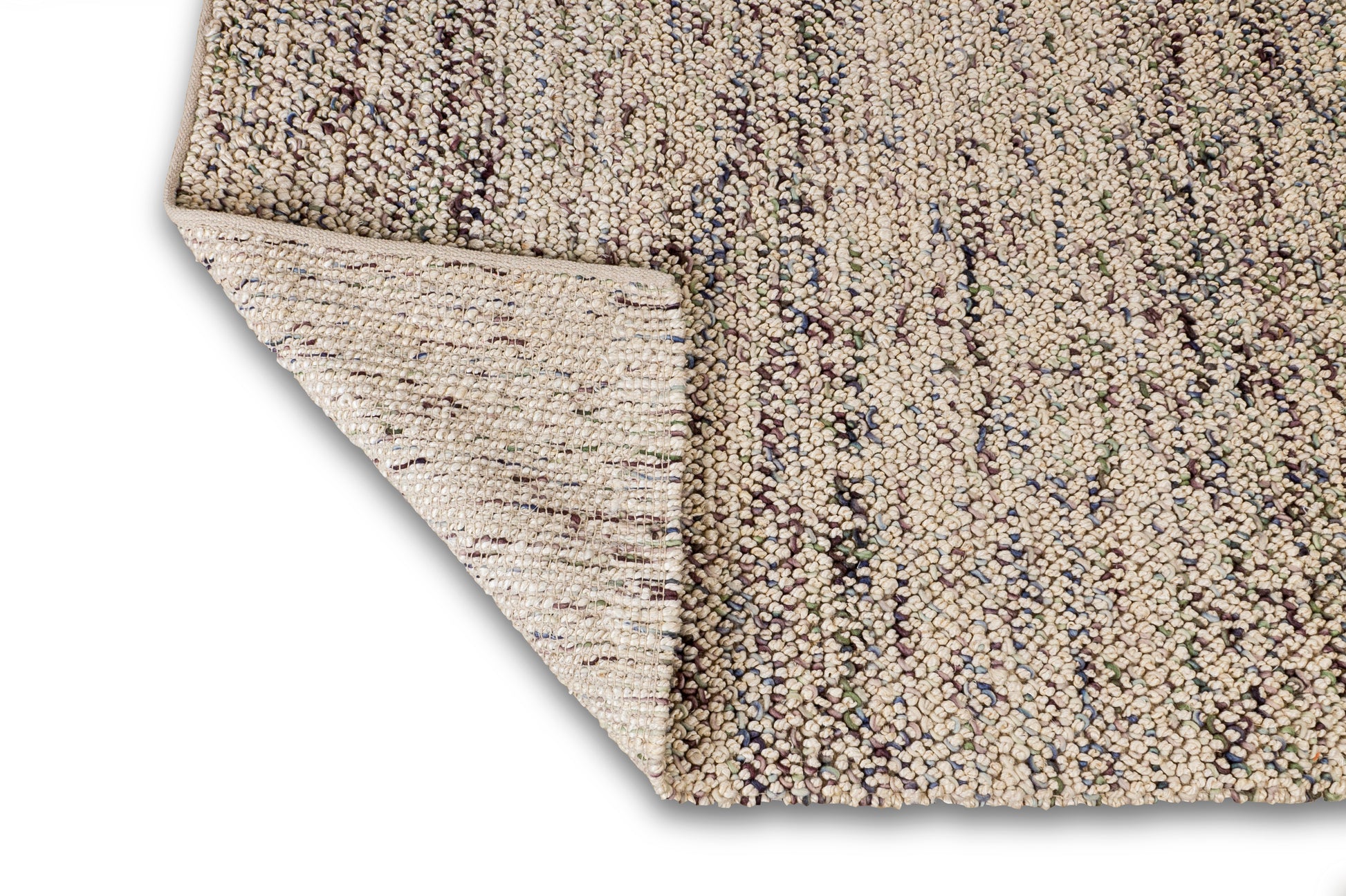 Serenity Swirl Handwoven Jute & Wool Accent Rug