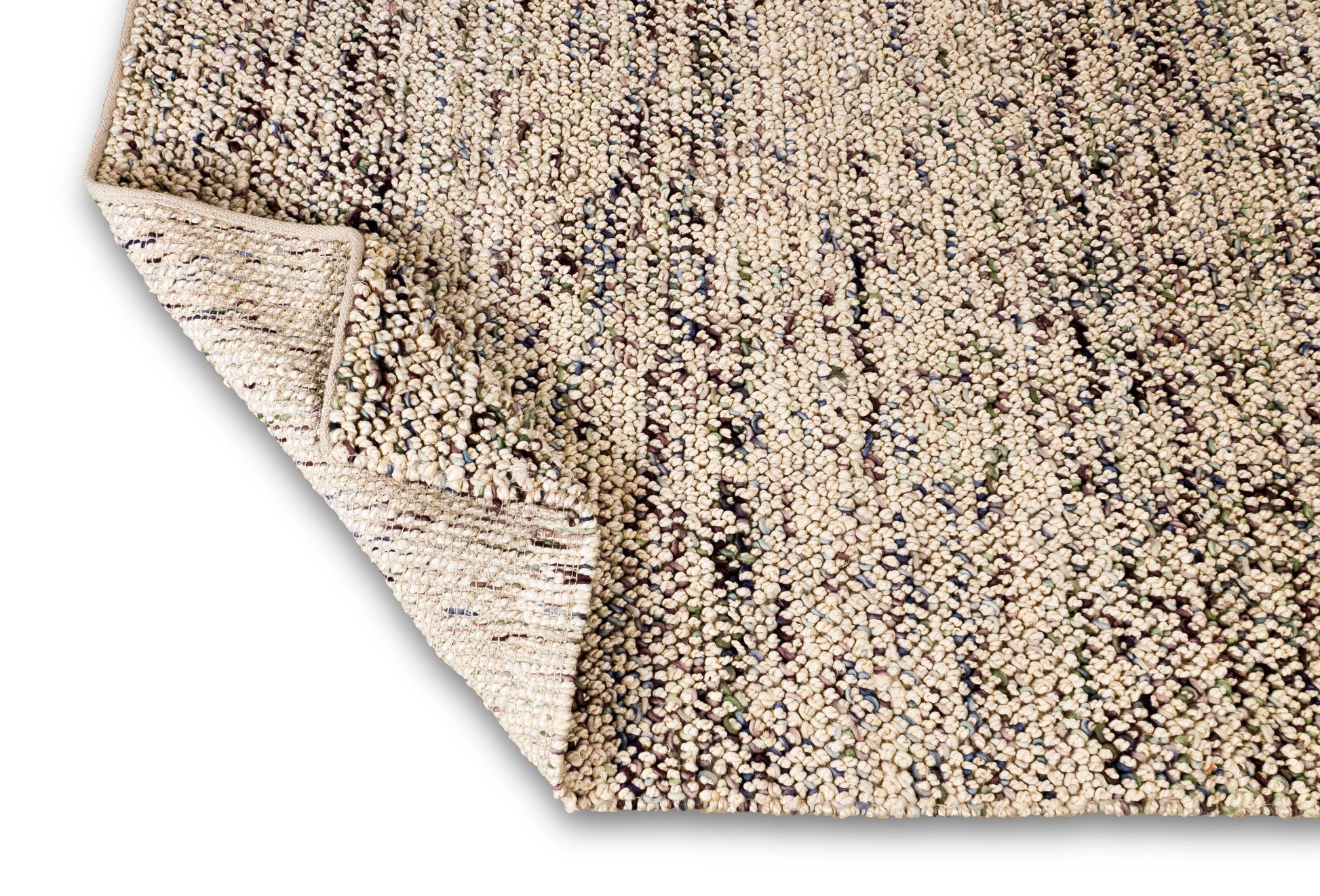 Serenity Swirl Handwoven Jute & Wool Accent Rug