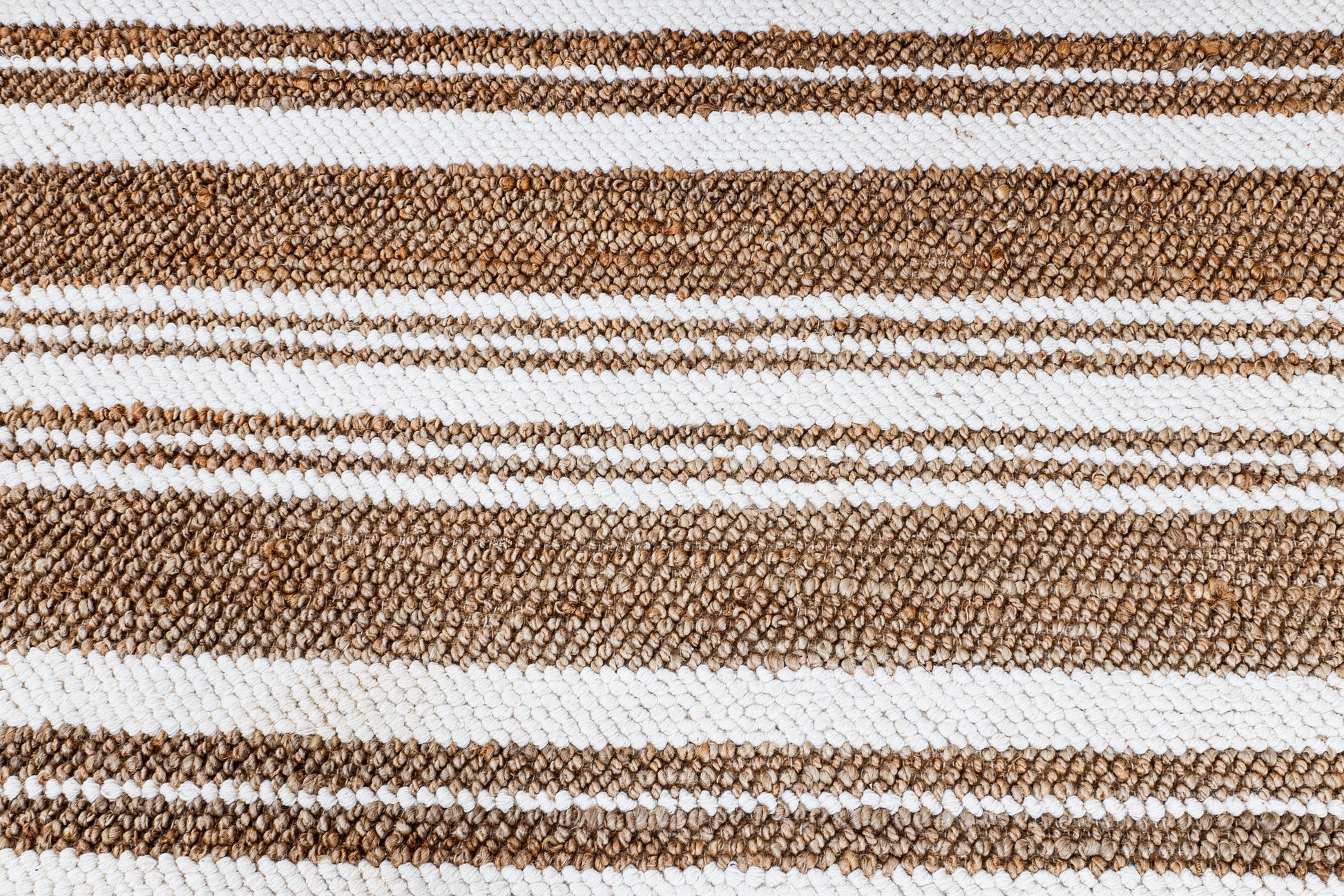 Seaside Serenity Striped Handwoven Jute & Wool Accent Rug 