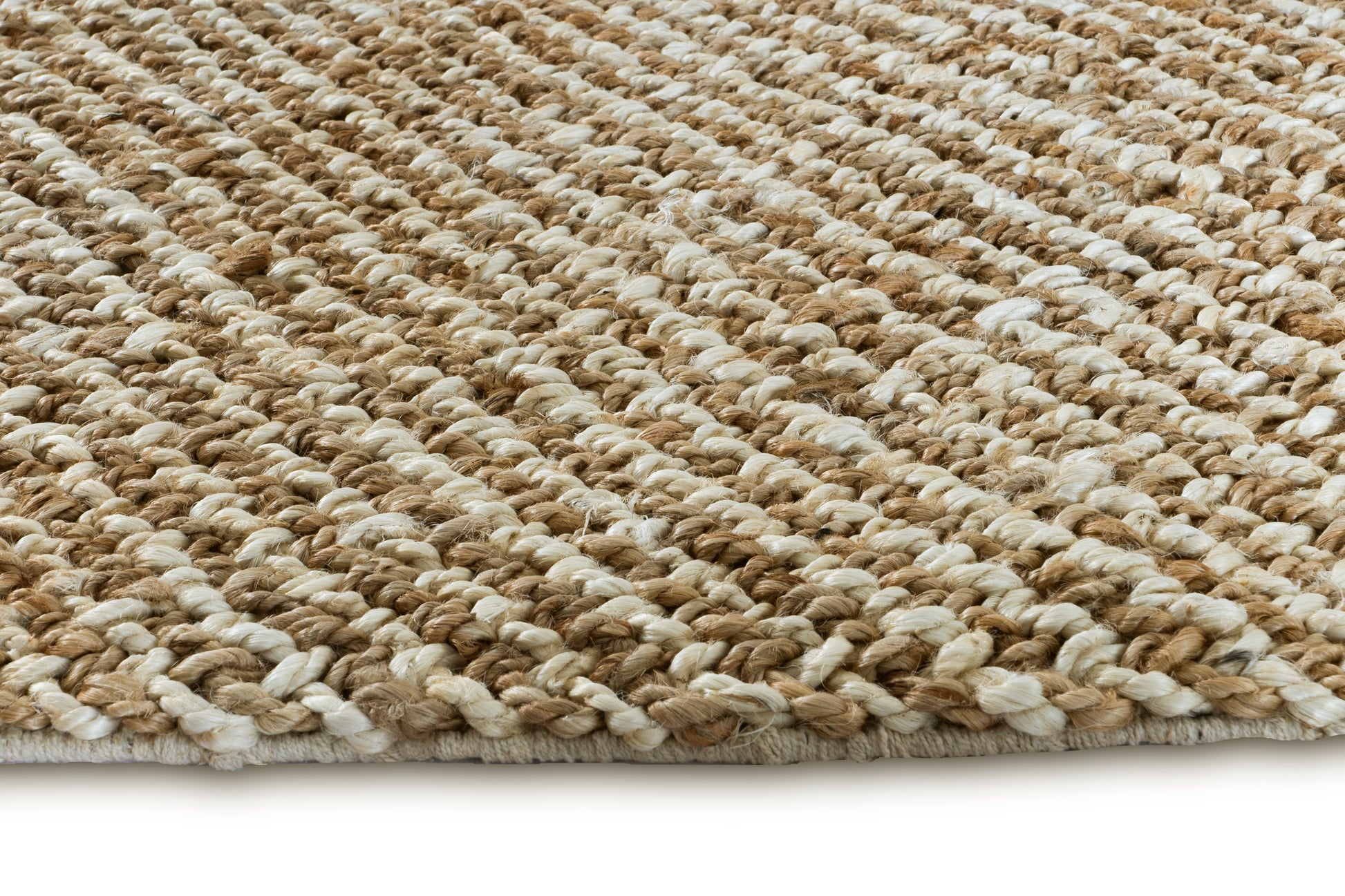 Timeless Textured Handwoven Jute & Wool Accent Rug