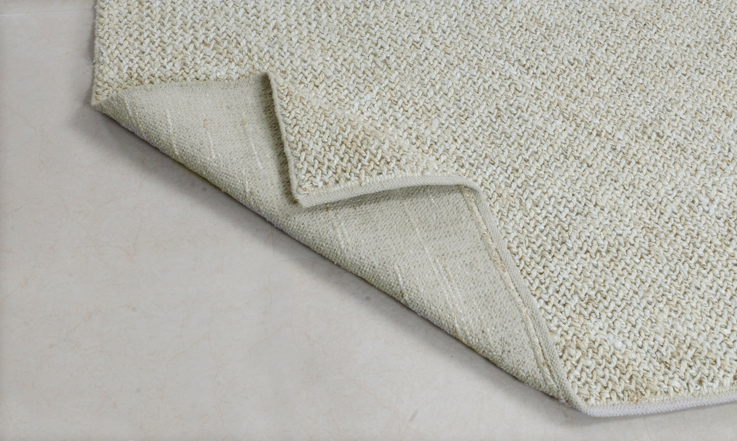 Ivory Serenity Handwoven Jute Accent Rug