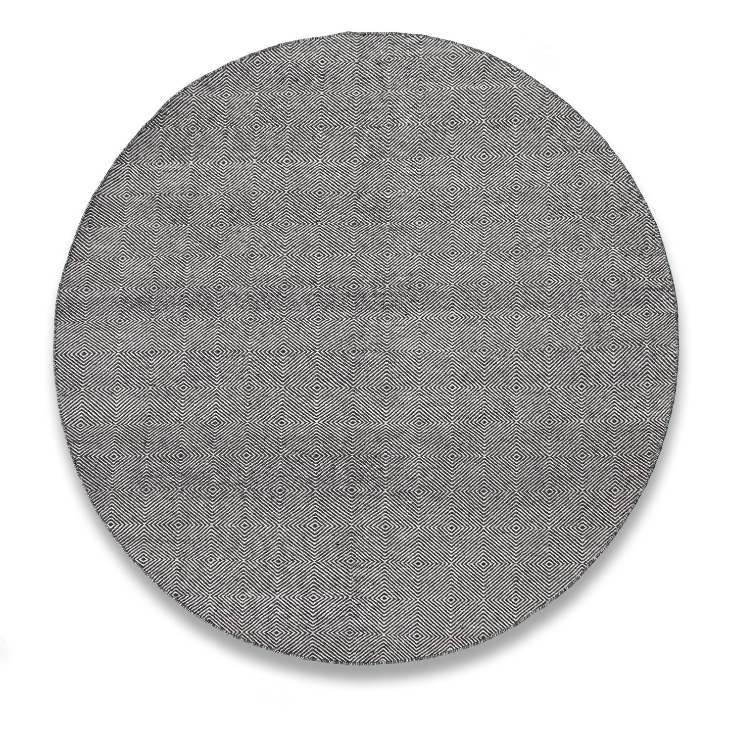 Luxe Geometry Handmade Wool Accent Rug