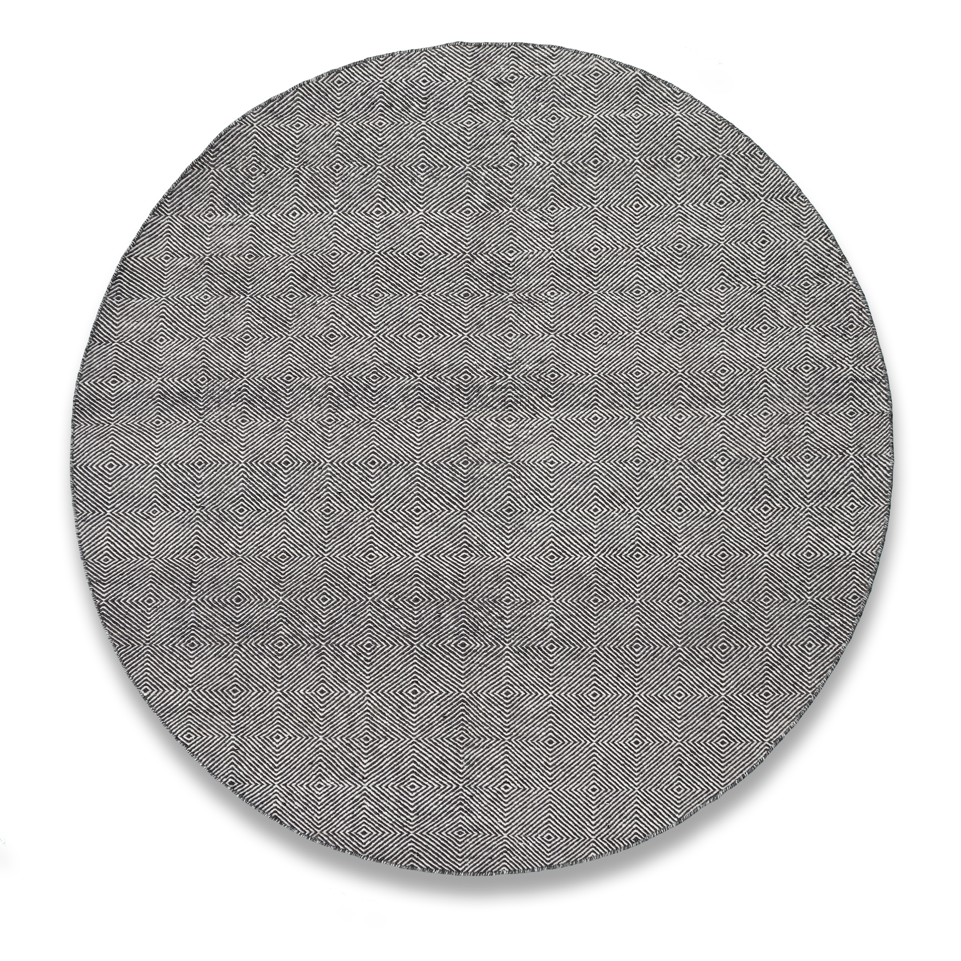 Luxe Geometry Handmade Wool Accent Rug