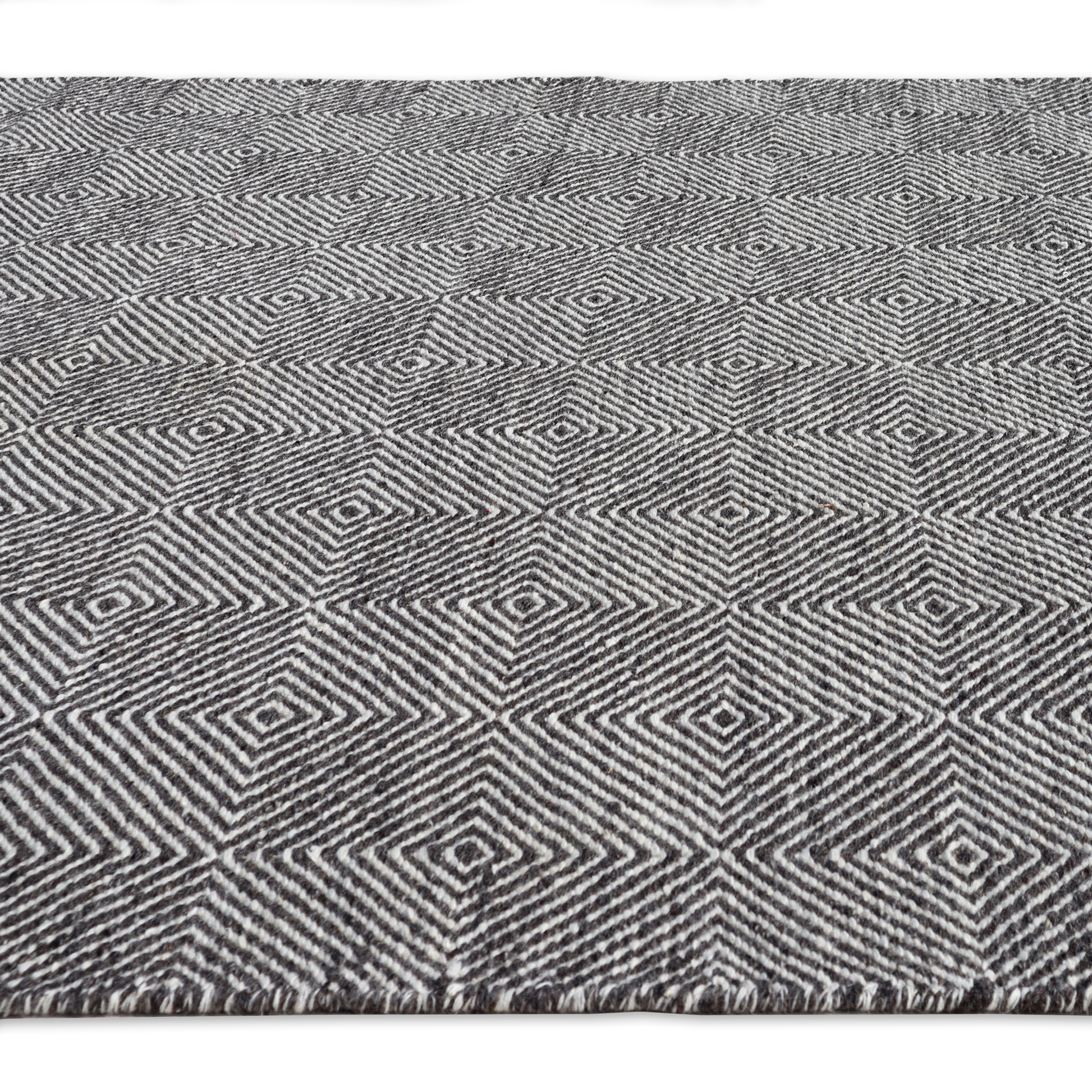 Luxe Geometry Handmade Wool Accent Rug