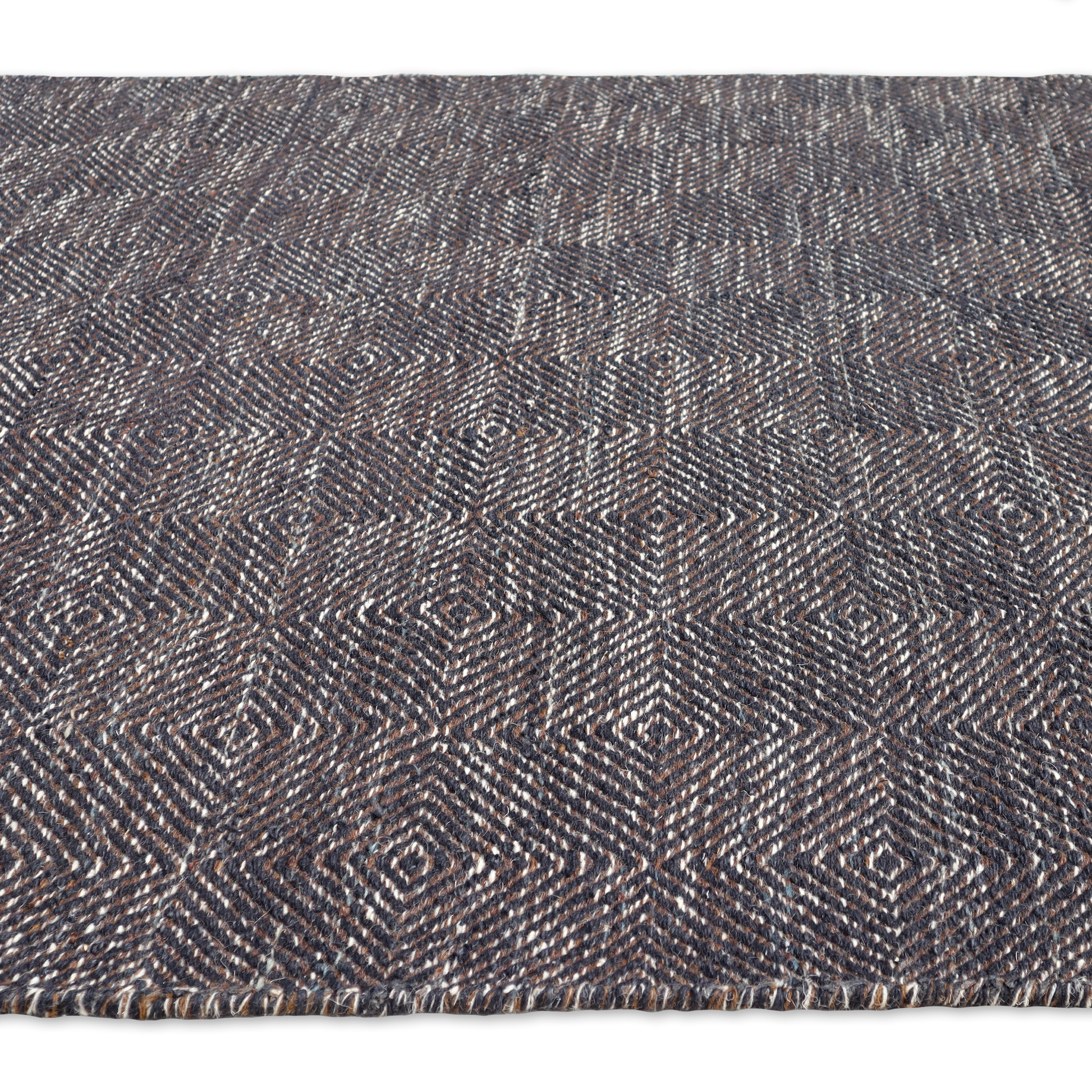    	 Geometric Whirl Handmade Wool Accent Rug