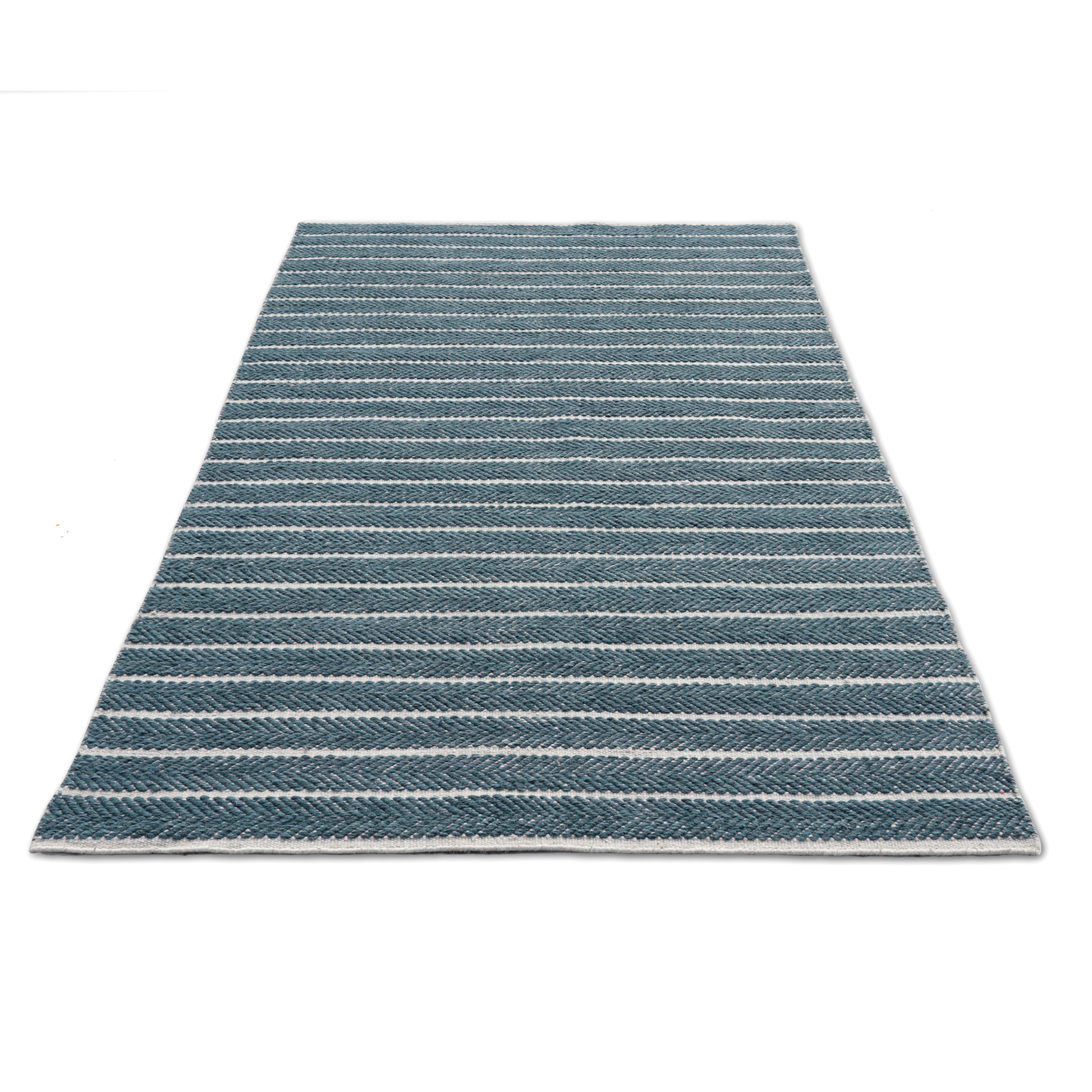 Serenity Stripes Handmade Reversible Wool Accent Rug