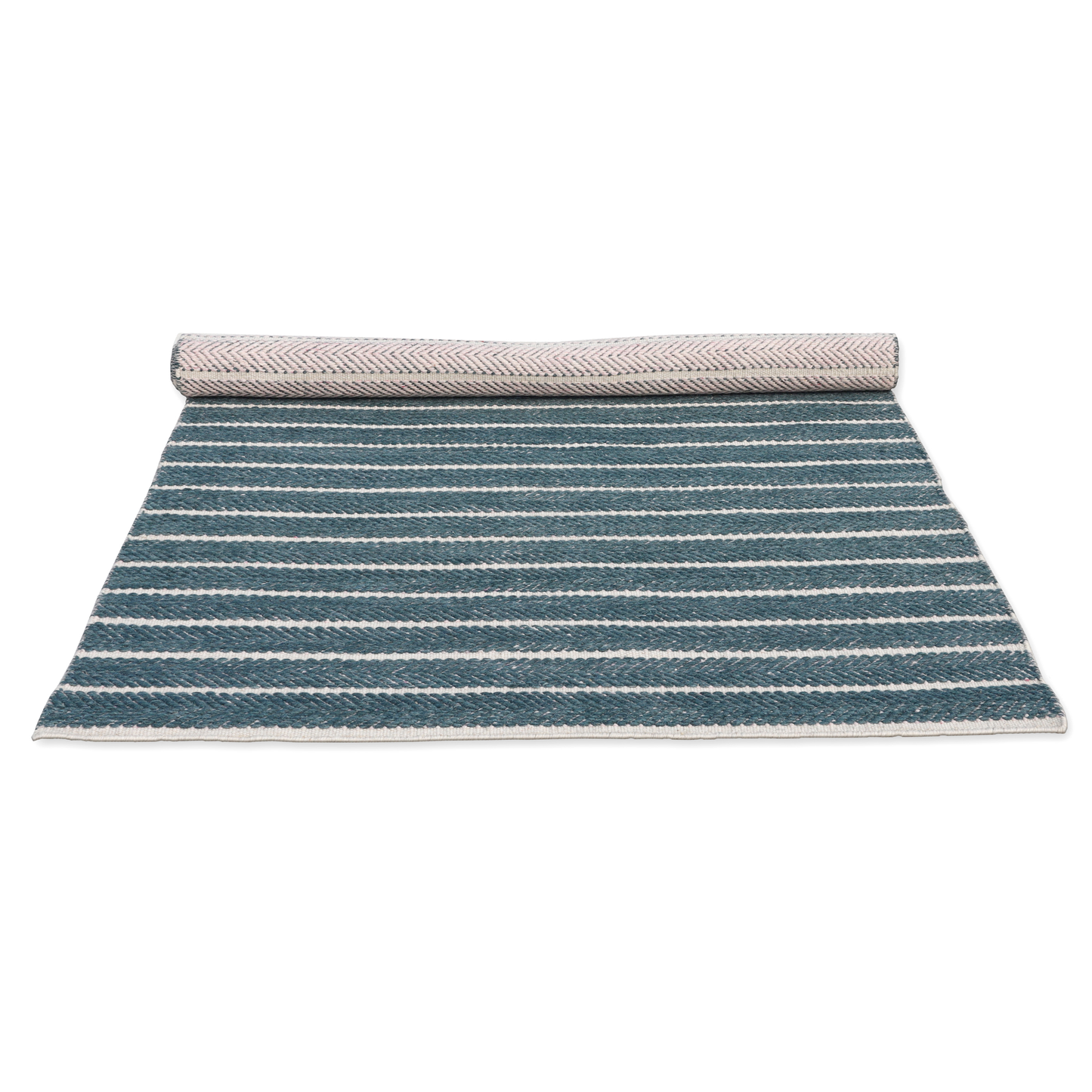 Serenity Stripes Handmade Reversible Wool Accent Rug