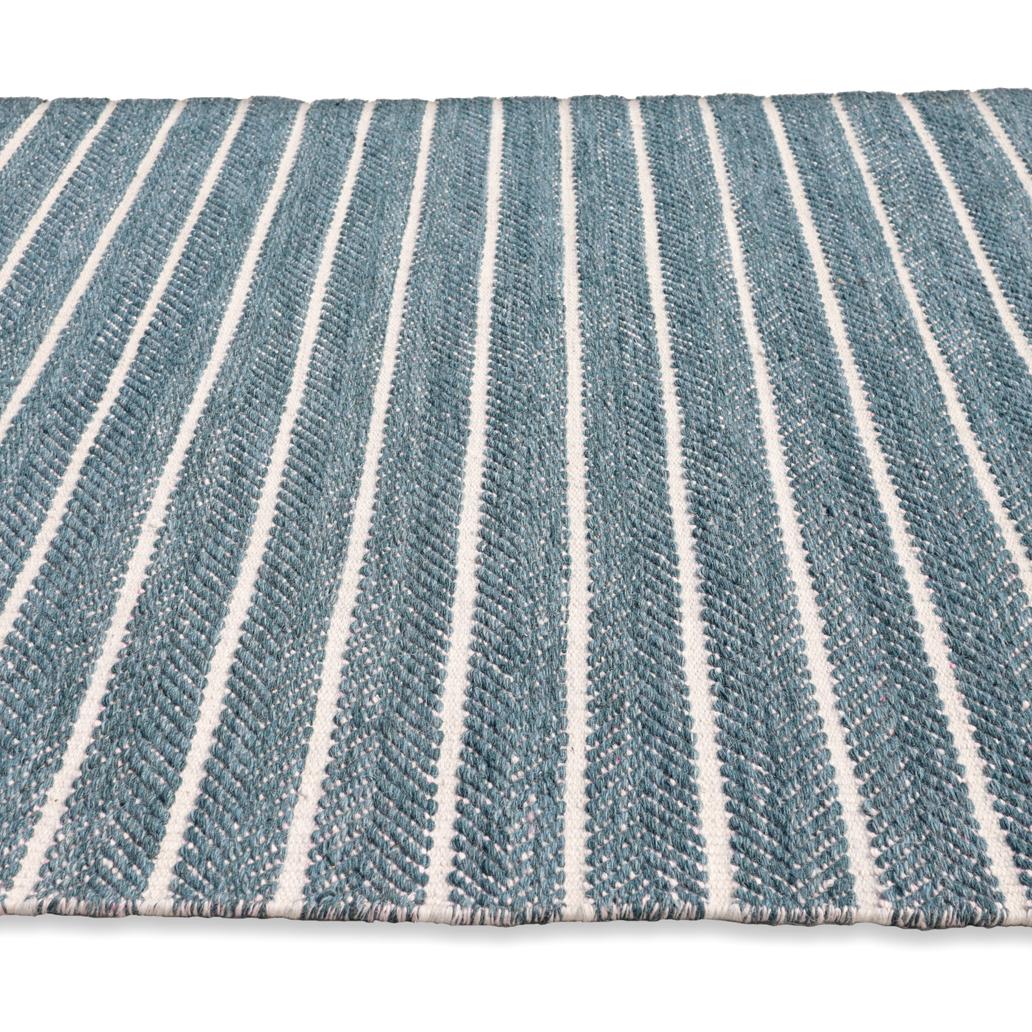 Serenity Stripes Handmade Reversible Wool Accent Rug