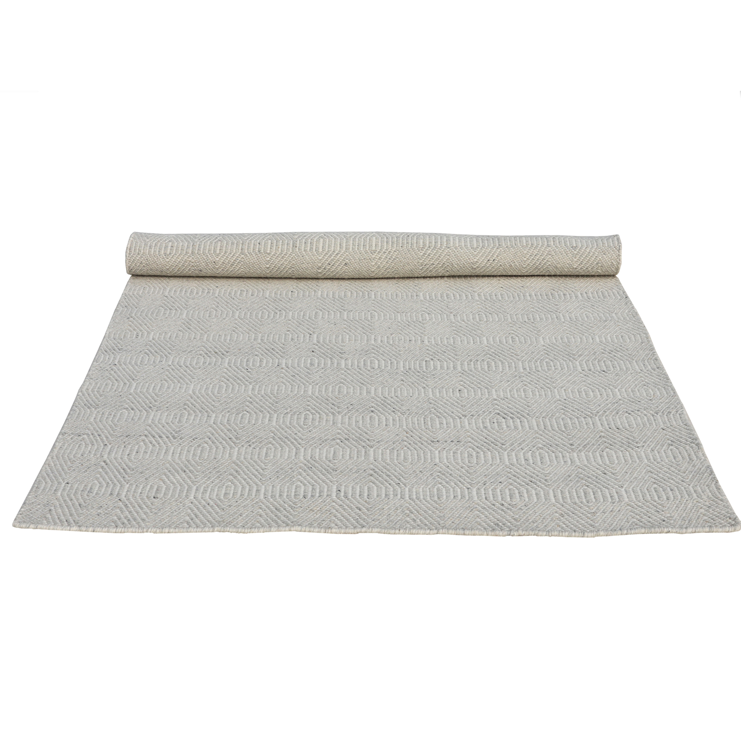 Timeless Handmade Scandinavian Flatweave Ivory/Grey Accent Rug 