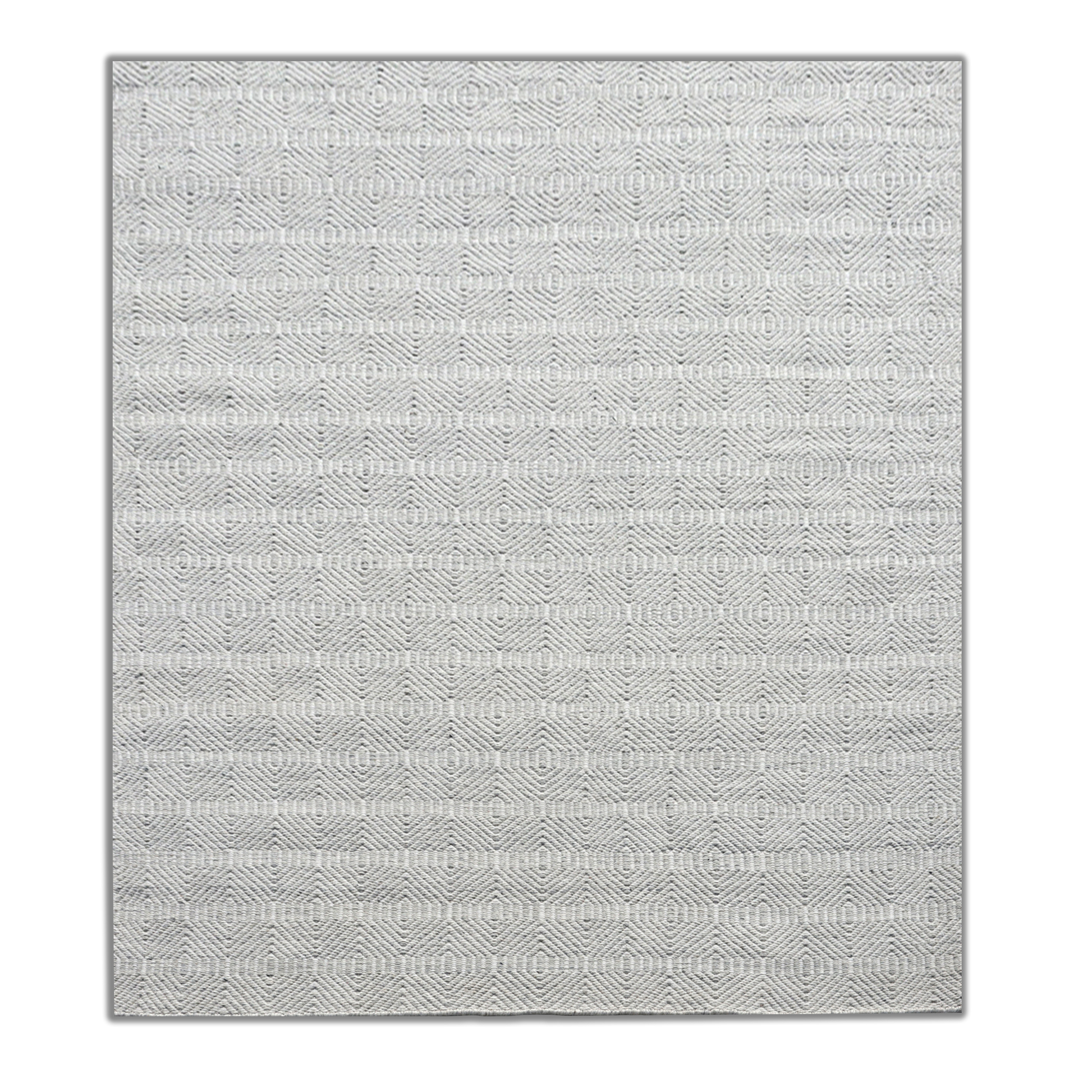 Timeless Handmade Scandinavian Flatweave Ivory/Grey Accent Rug 