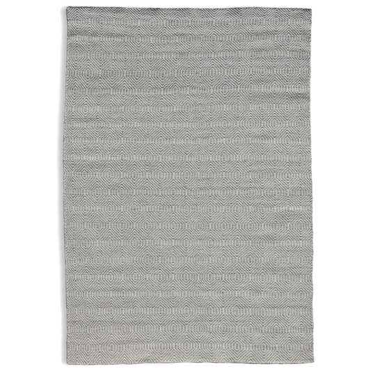 Timeless Handmade Scandinavian Flatweave Ivory/Grey Accent Rug 