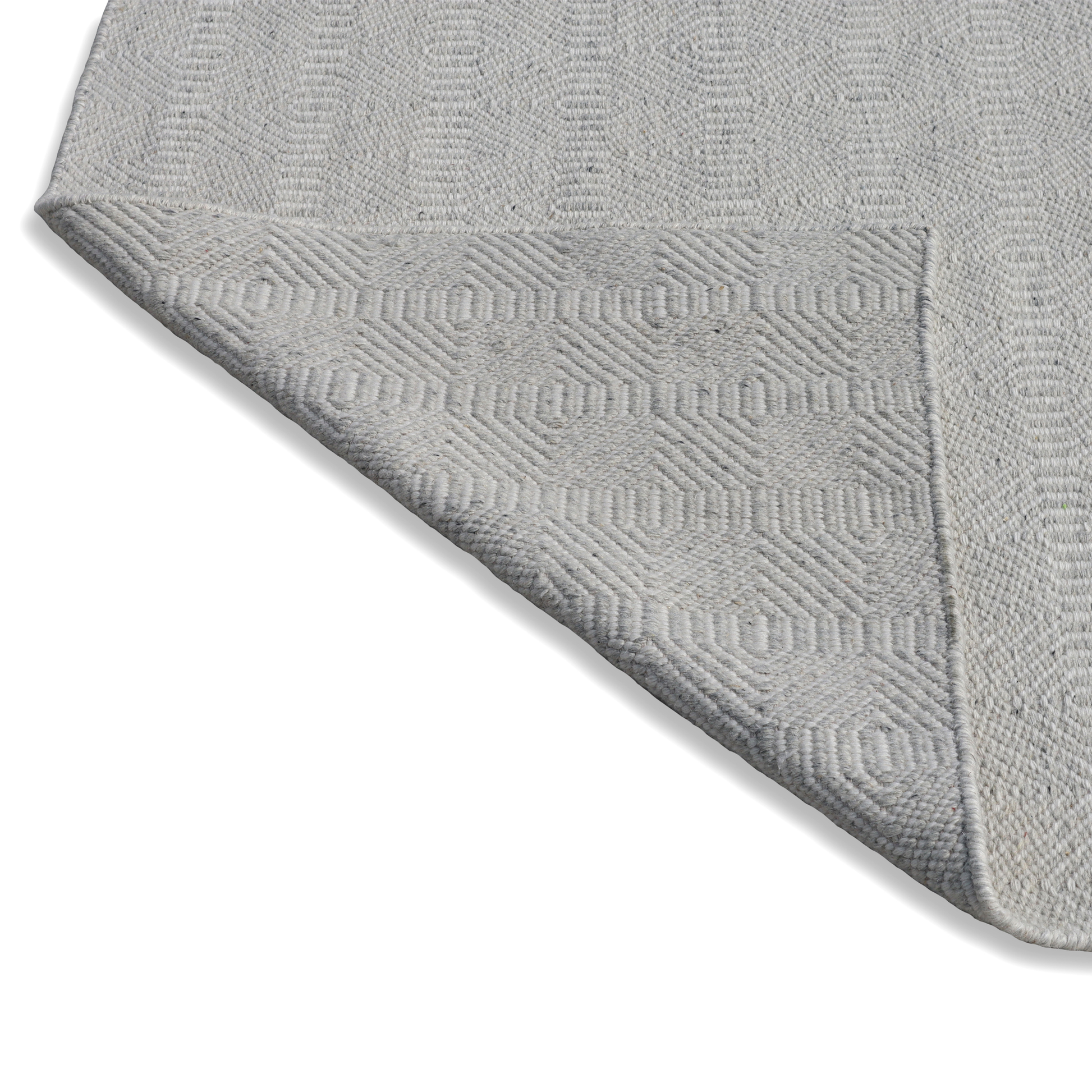 Timeless Handmade Scandinavian Flatweave Ivory/Grey Accent Rug 