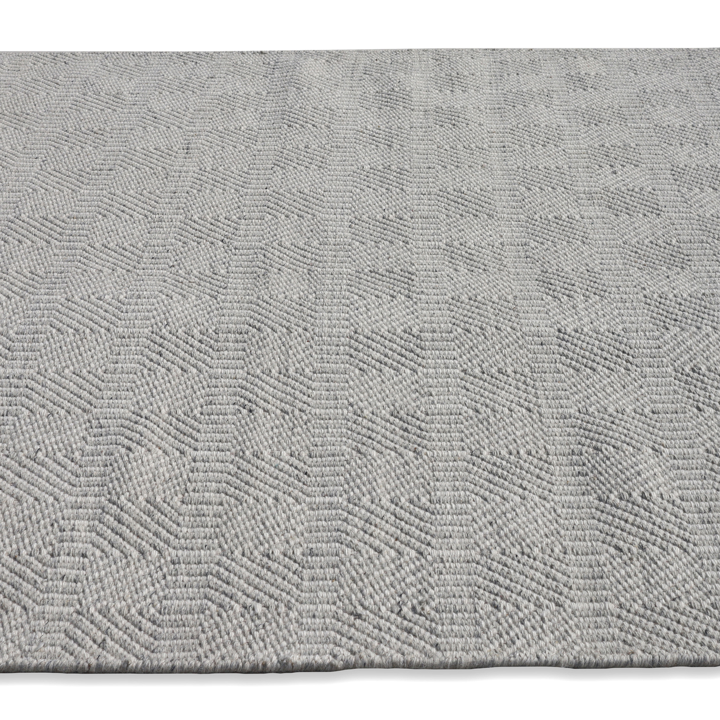 Timeless Handmade Scandinavian Flatweave Ivory/Grey Accent Rug 