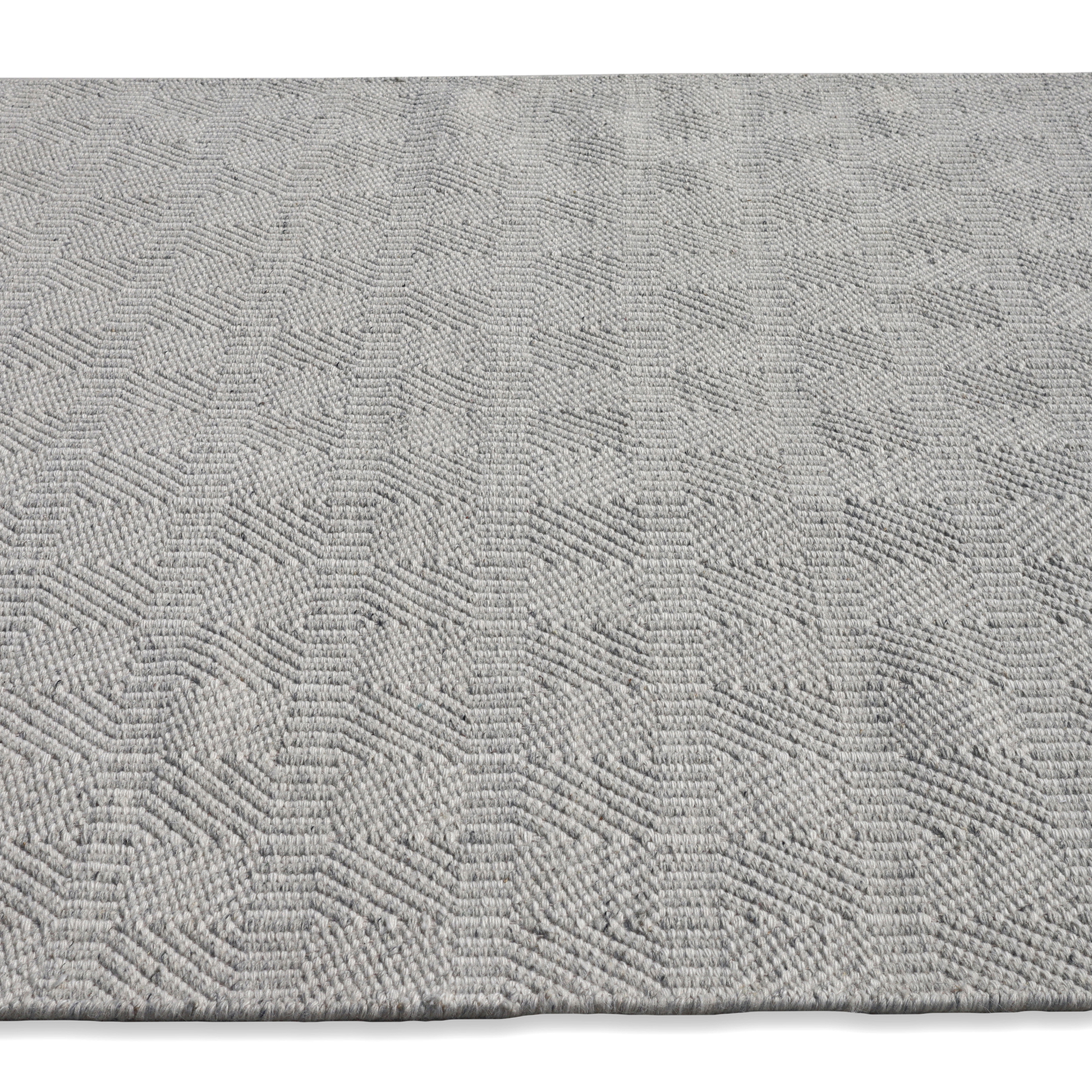 Timeless Handmade Scandinavian Flatweave Ivory/Grey Accent Rug 