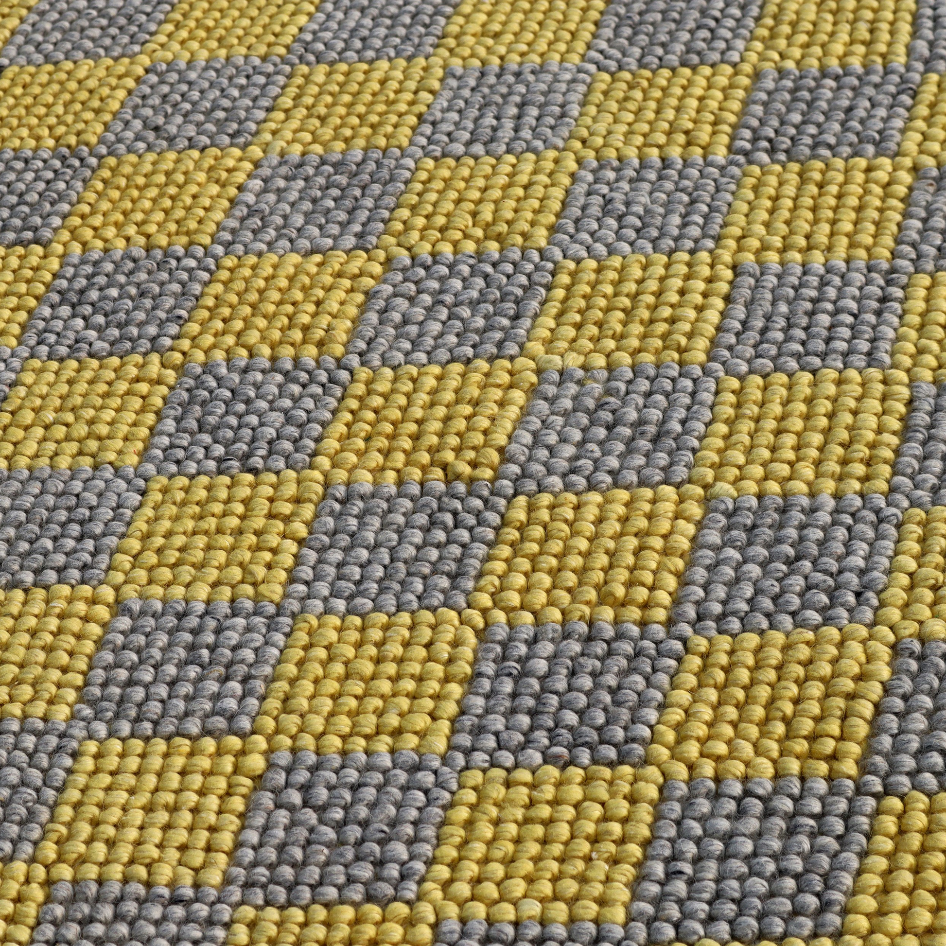 Geometric Harmony Handmade Loop and Pile Rug