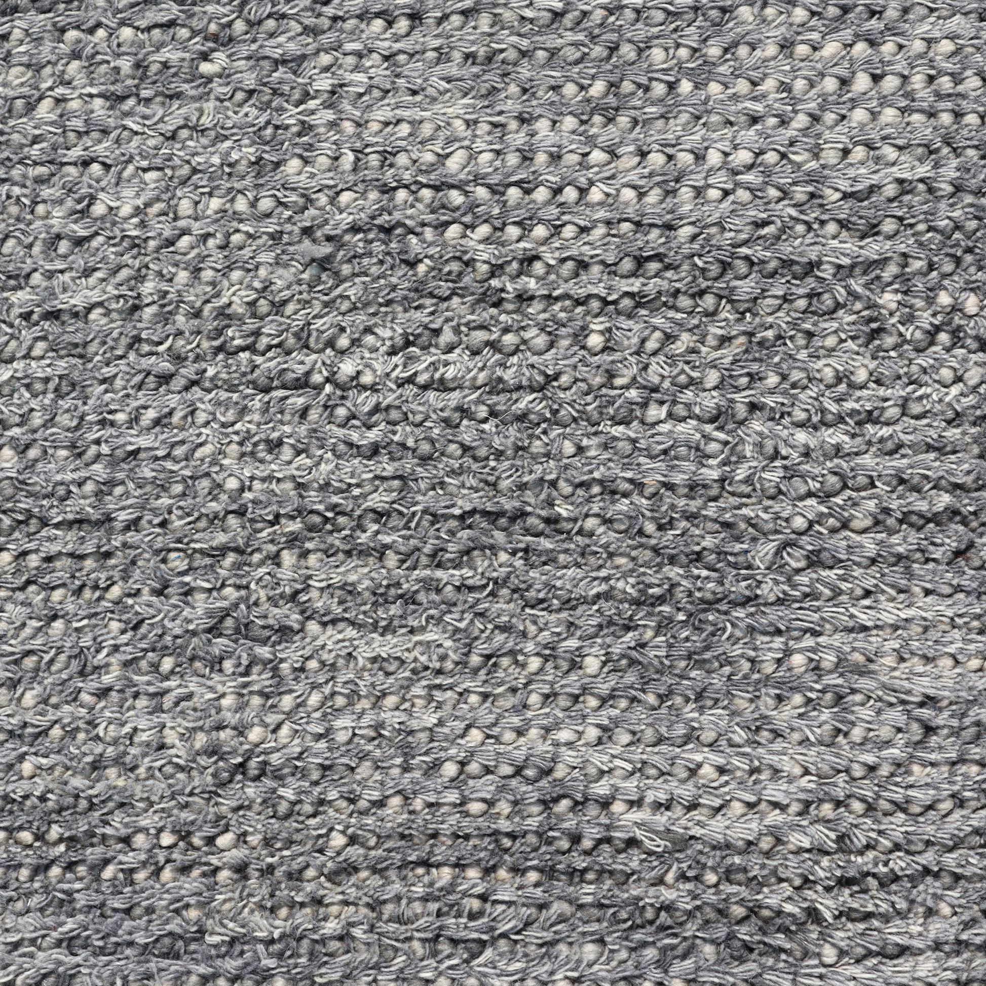 Misty Grays Handmade Wool Loop and Pile Accent Rug