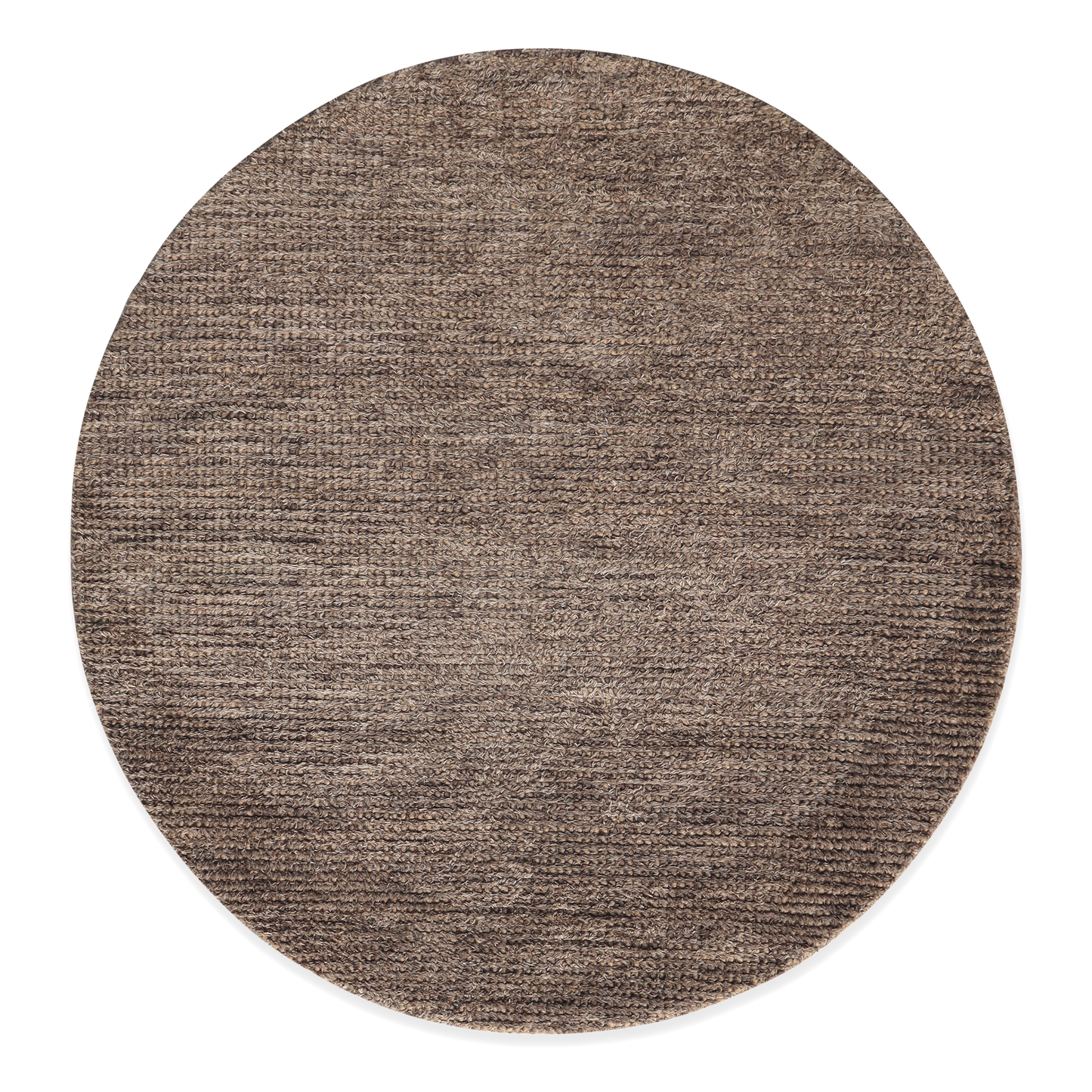 Earth Tones Handmade Wool Loop and Pile Accent Rug