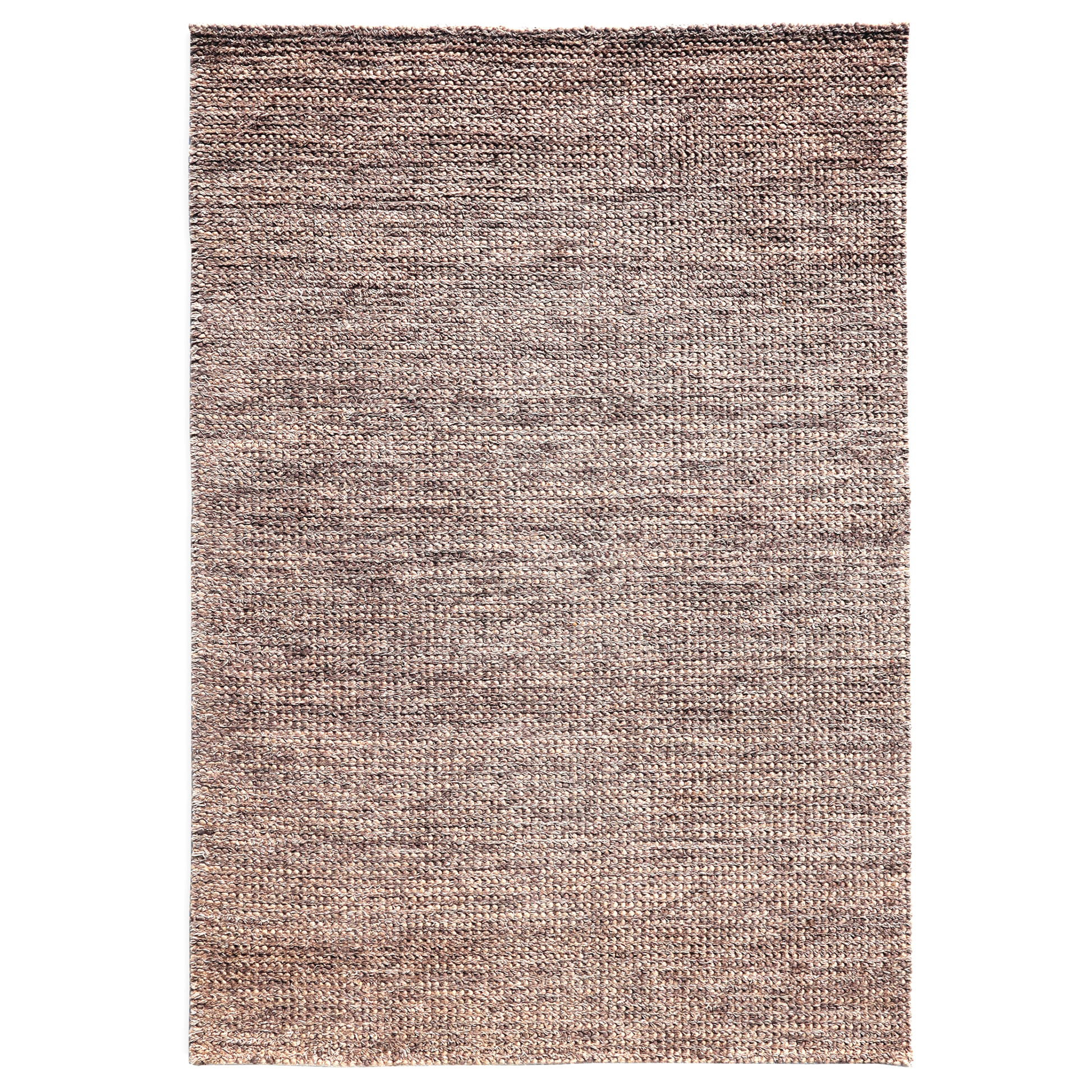 Earth Tones Handmade Wool Loop and Pile Accent Rug