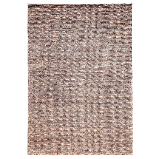 Earth Tones Handmade Wool Loop and Pile Accent Rug