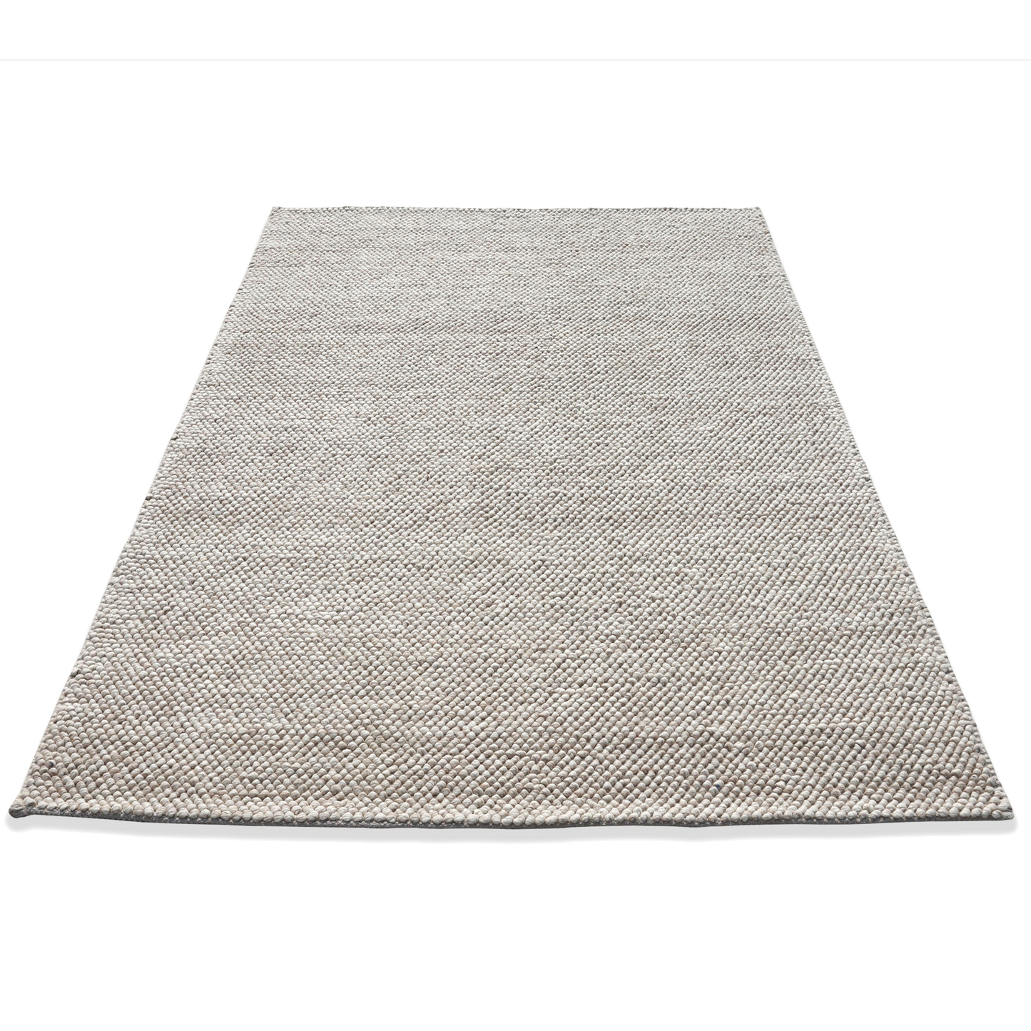 Sandy Shores Handmade Wool Loop and Pile Rug 