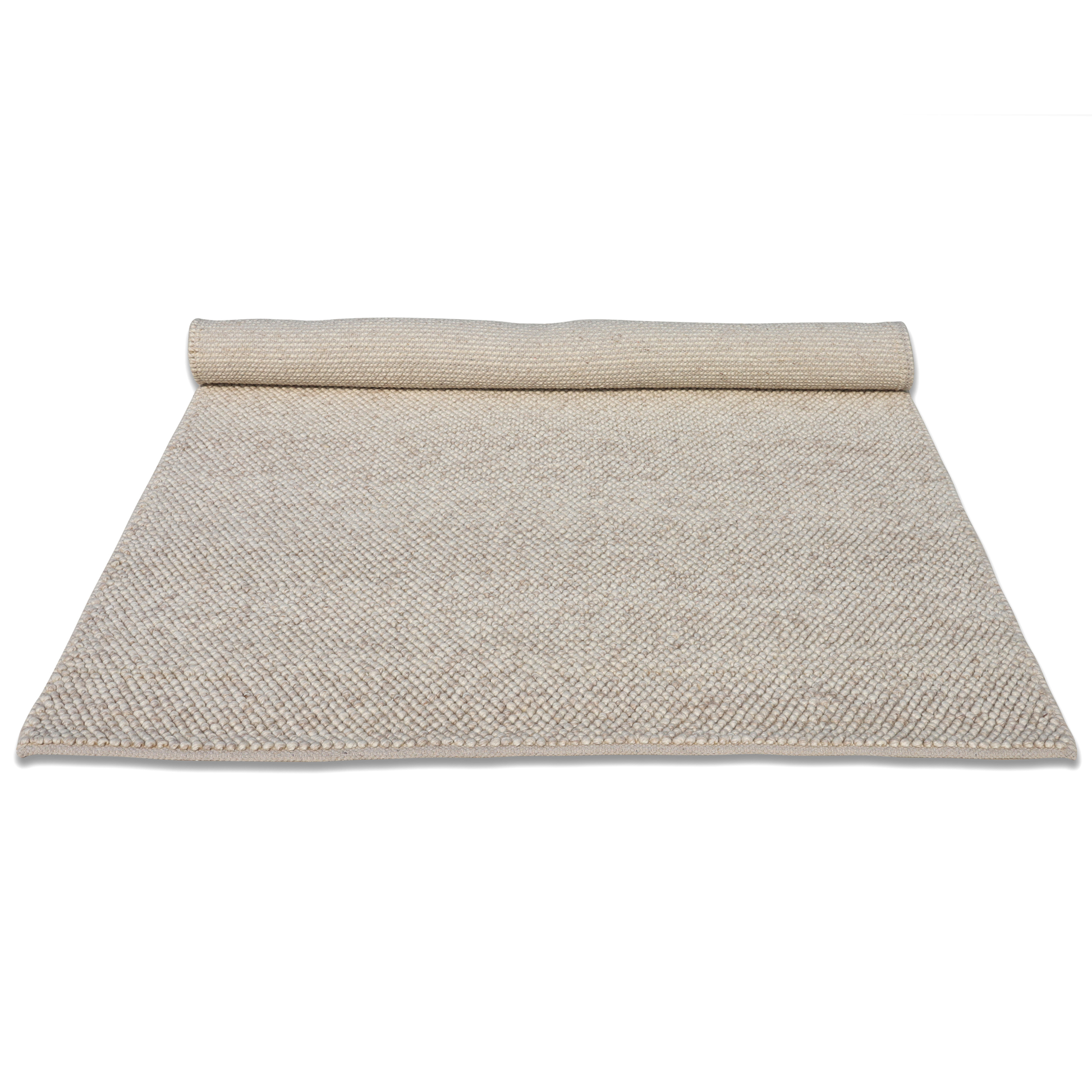 Sandy Shores Handmade Wool Loop and Pile Rug 