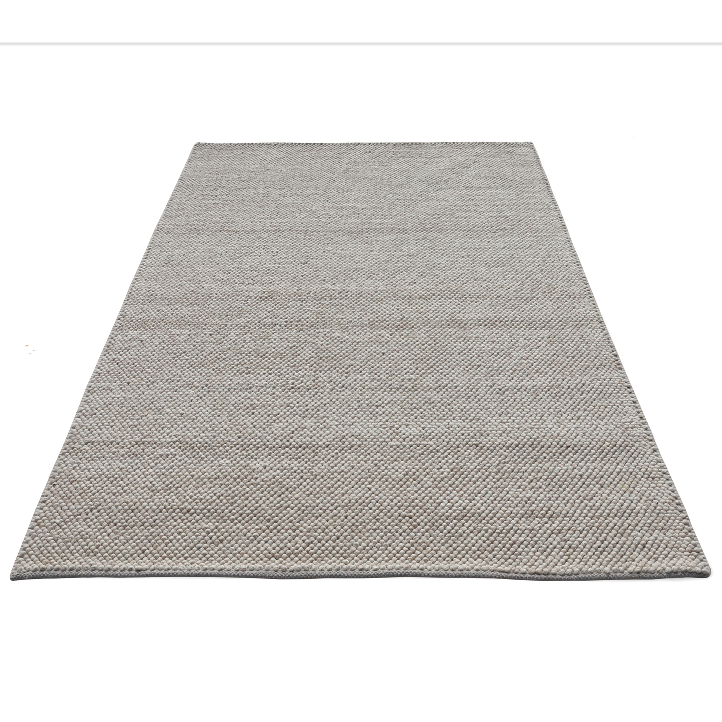 Gentle Grains Handmade Wool Loop and Pile Accent Rug