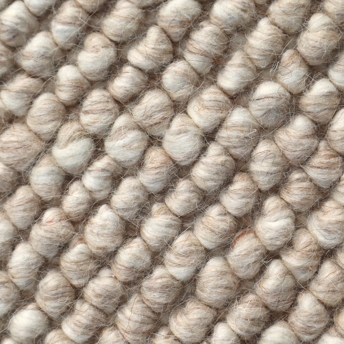 Gentle Grains Handmade Wool Loop and Pile Accent Rug